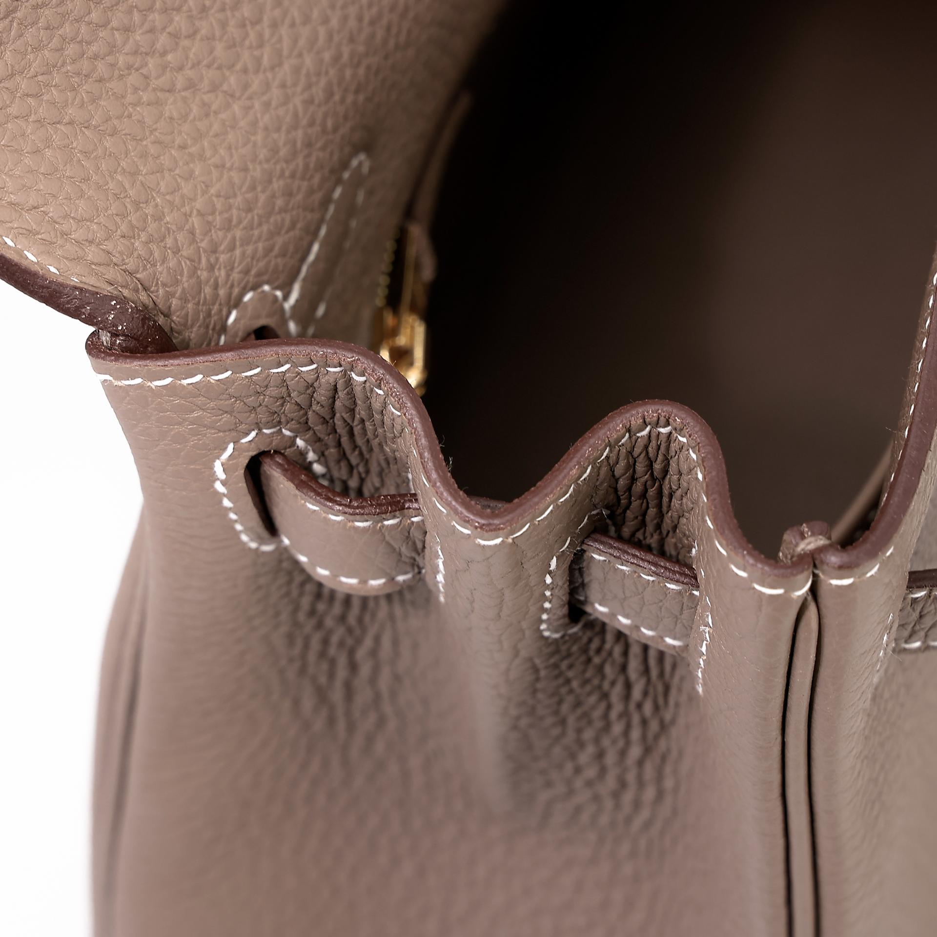全新 HERMÈS 爱马仕 Kelly 25 18 大象灰 Etoupe Togo小牛皮 金扣 W刻 2024年 - 14