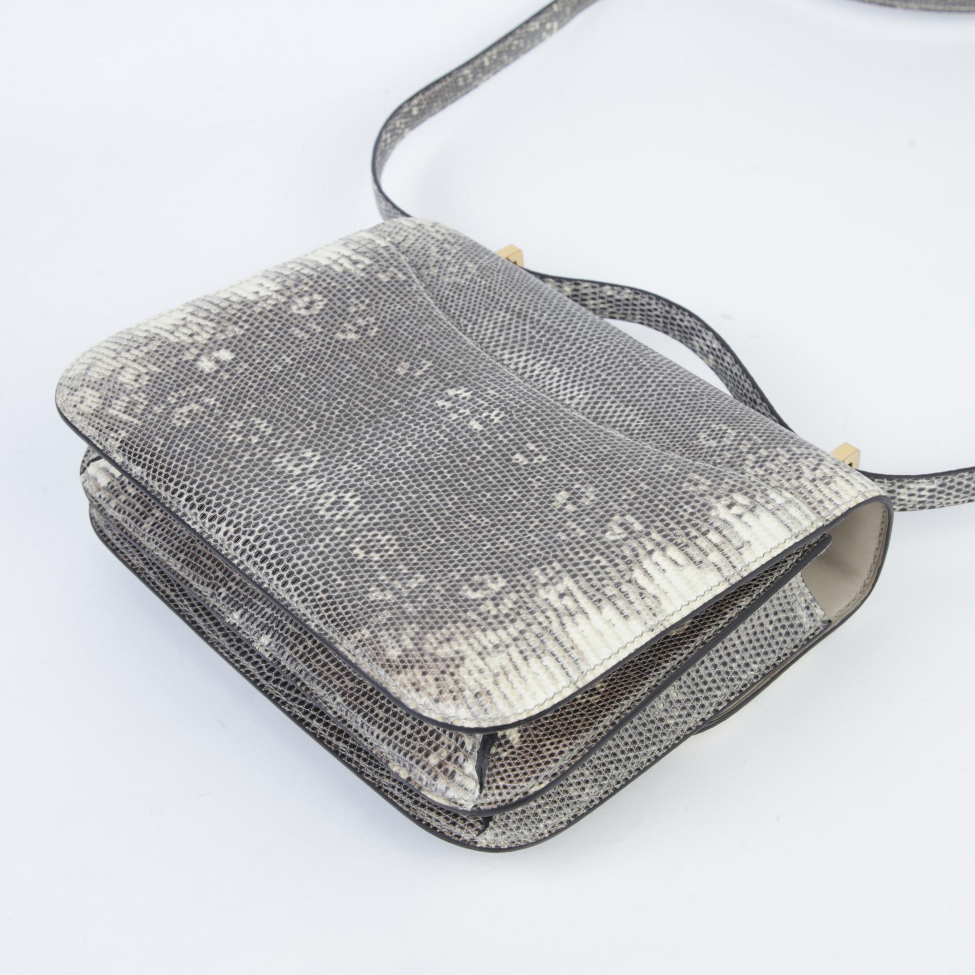 ランク SA HERMÈS エルメス コンスタンス3 ミニ オンブレ (1B) リザード ゴールド金具 Z刻印 - 7