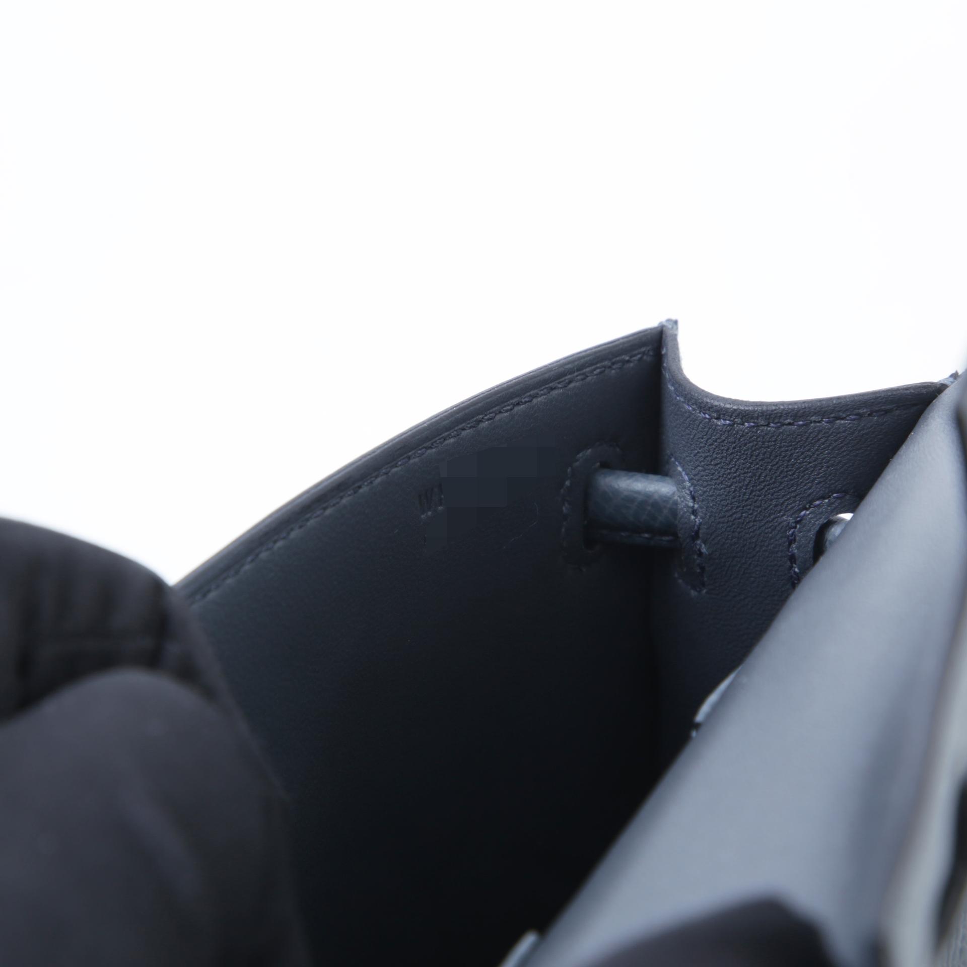 Brand New ( Rank N ) HERMÈS Limited Edition Kelly Doll Picto Alezan (3G) Gris misty (H0) Black (89) Epsom Palladium hardware W (2024) - 13