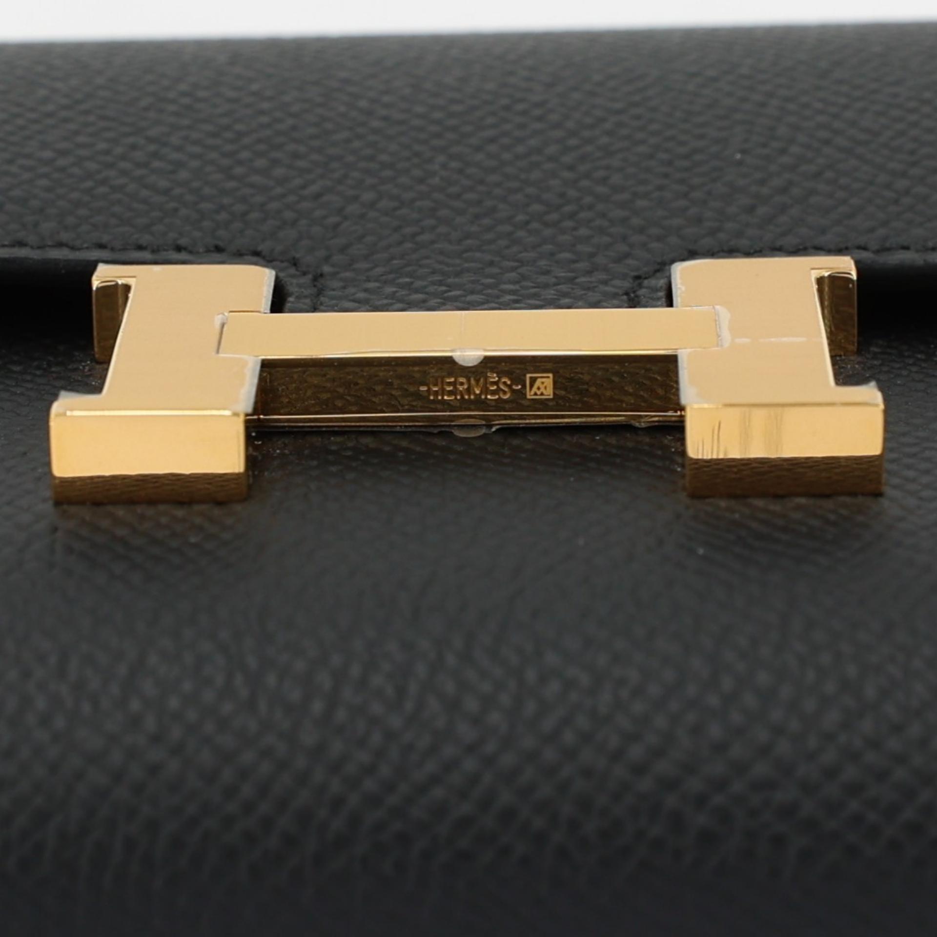 Brand New ( Rank N ) HERMÈS Constance To Go Black (89) Epsom Gold hardware W (2024) - 8