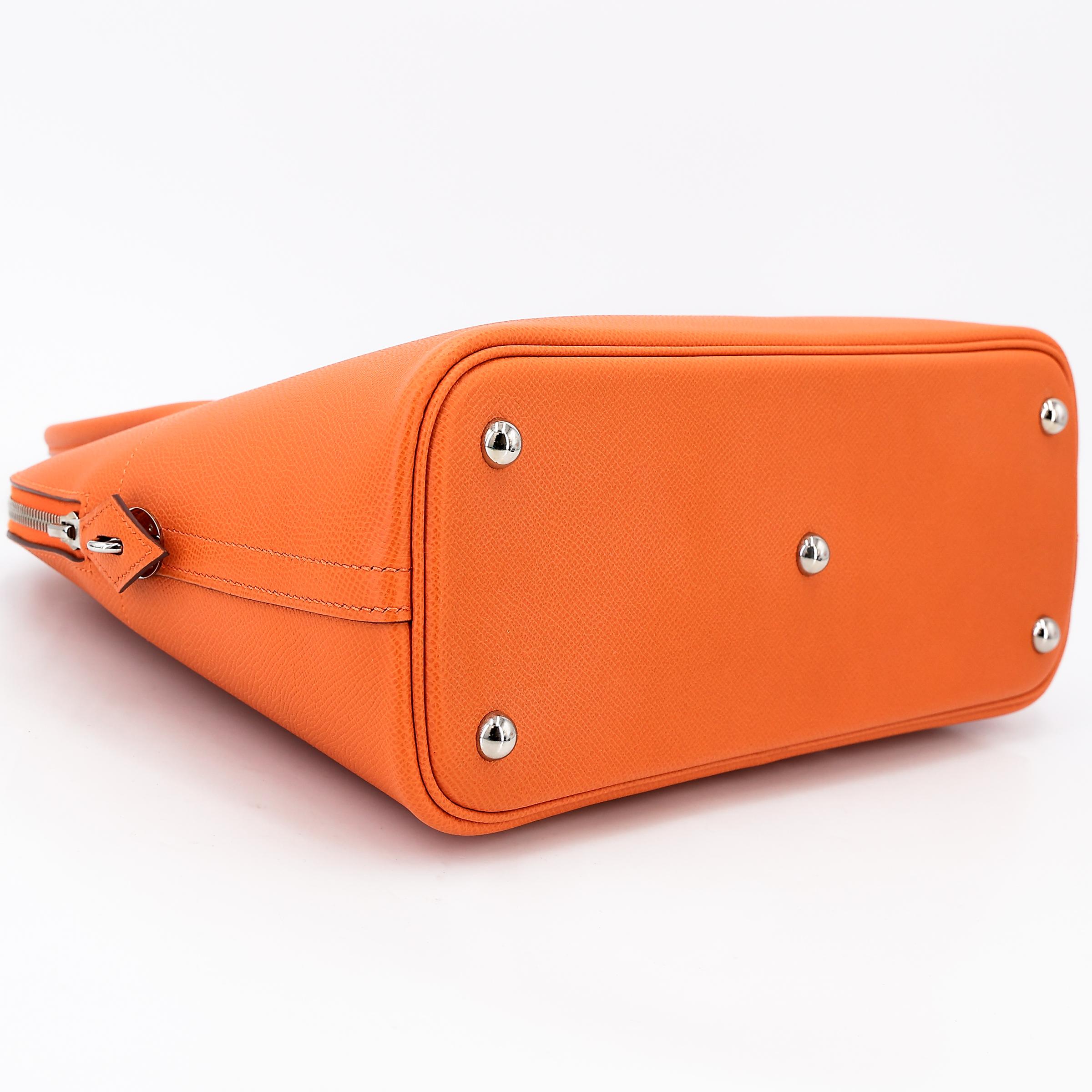 SA超美品 HERMÈS 爱马仕 Bolide 31 93 爱马仕橘 Orange Epsom牛皮 银扣 □J刻 2006年 - 5