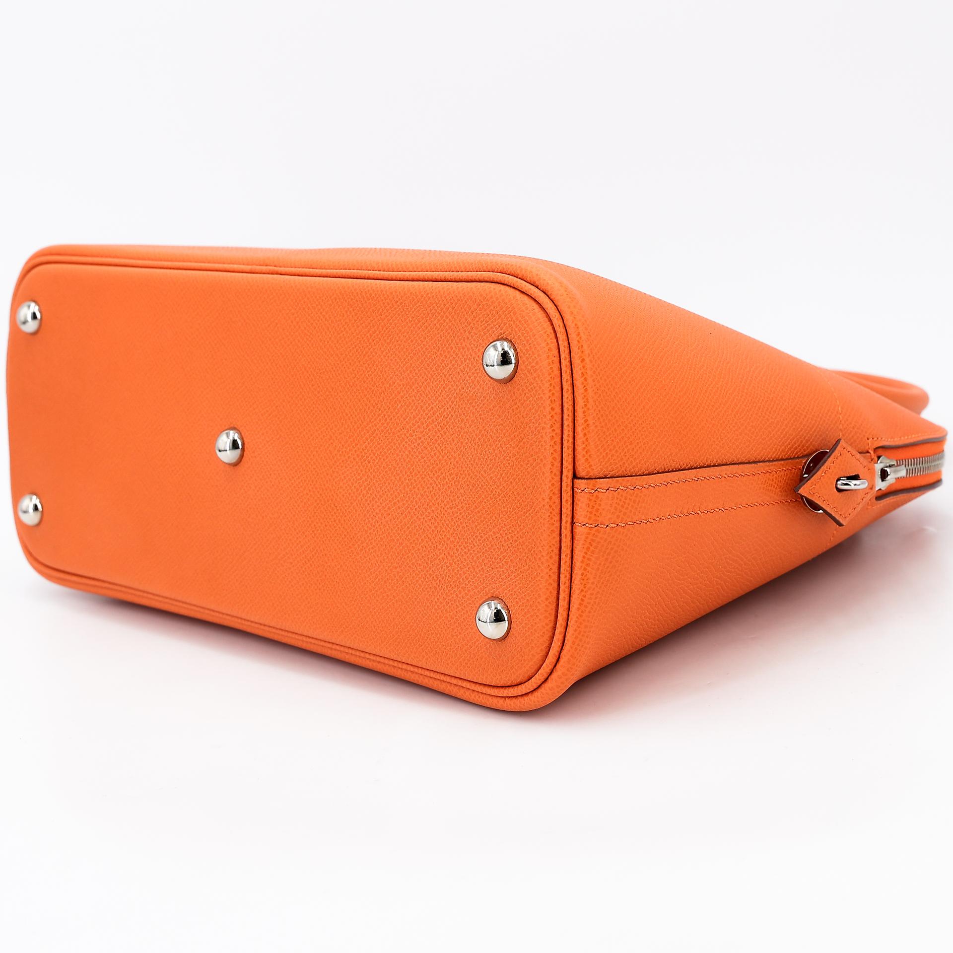 ランク SA HERMÈS エルメス ボリード31 オレンジ (93) エプソン シルバー金具 □J刻印 - 6