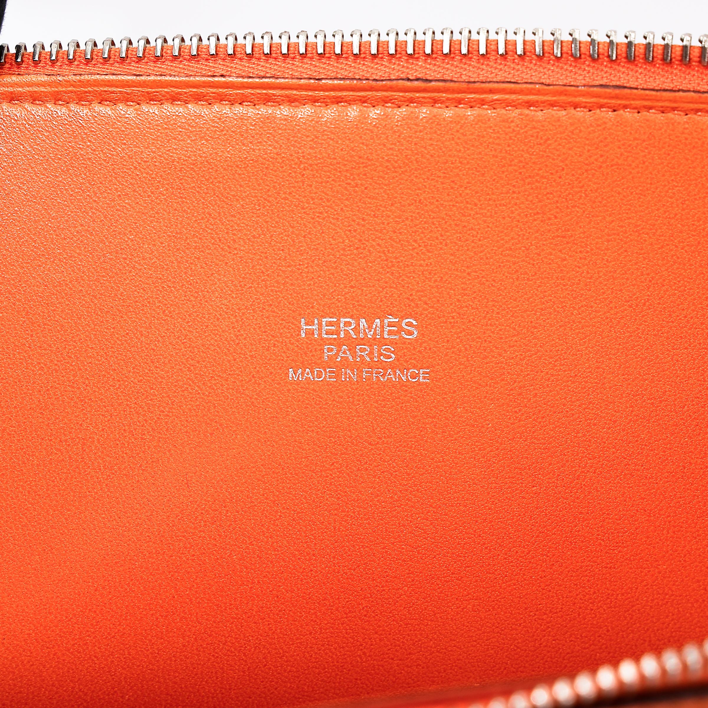 SA超美品 HERMÈS 爱马仕 Bolide 31 93 爱马仕橘 Orange Epsom牛皮 银扣 □J刻 2006年 - 11