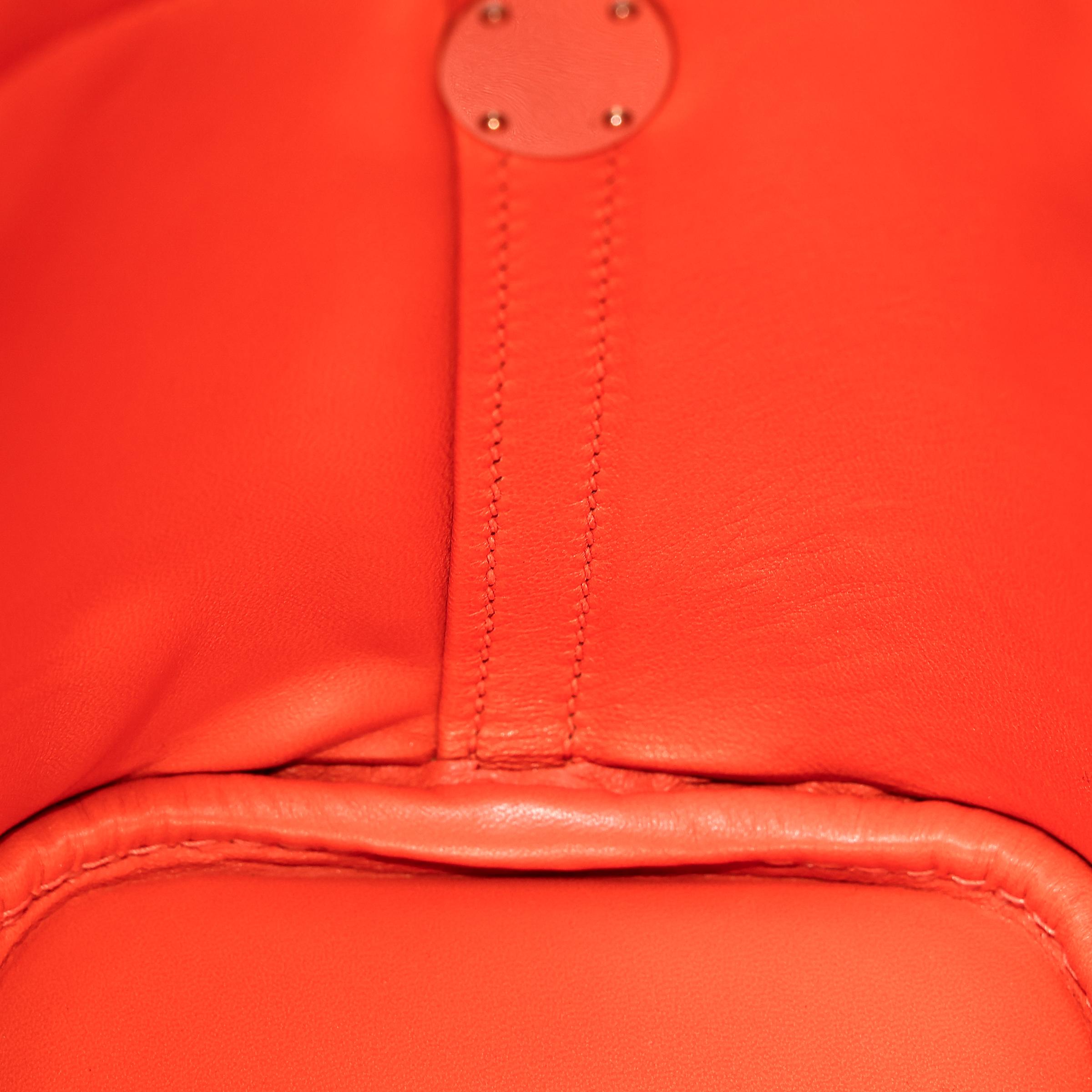 SA超美品 HERMÈS 爱马仕 Bolide 31 93 爱马仕橘 Orange Epsom牛皮 银扣 □J刻 2006年 - 17