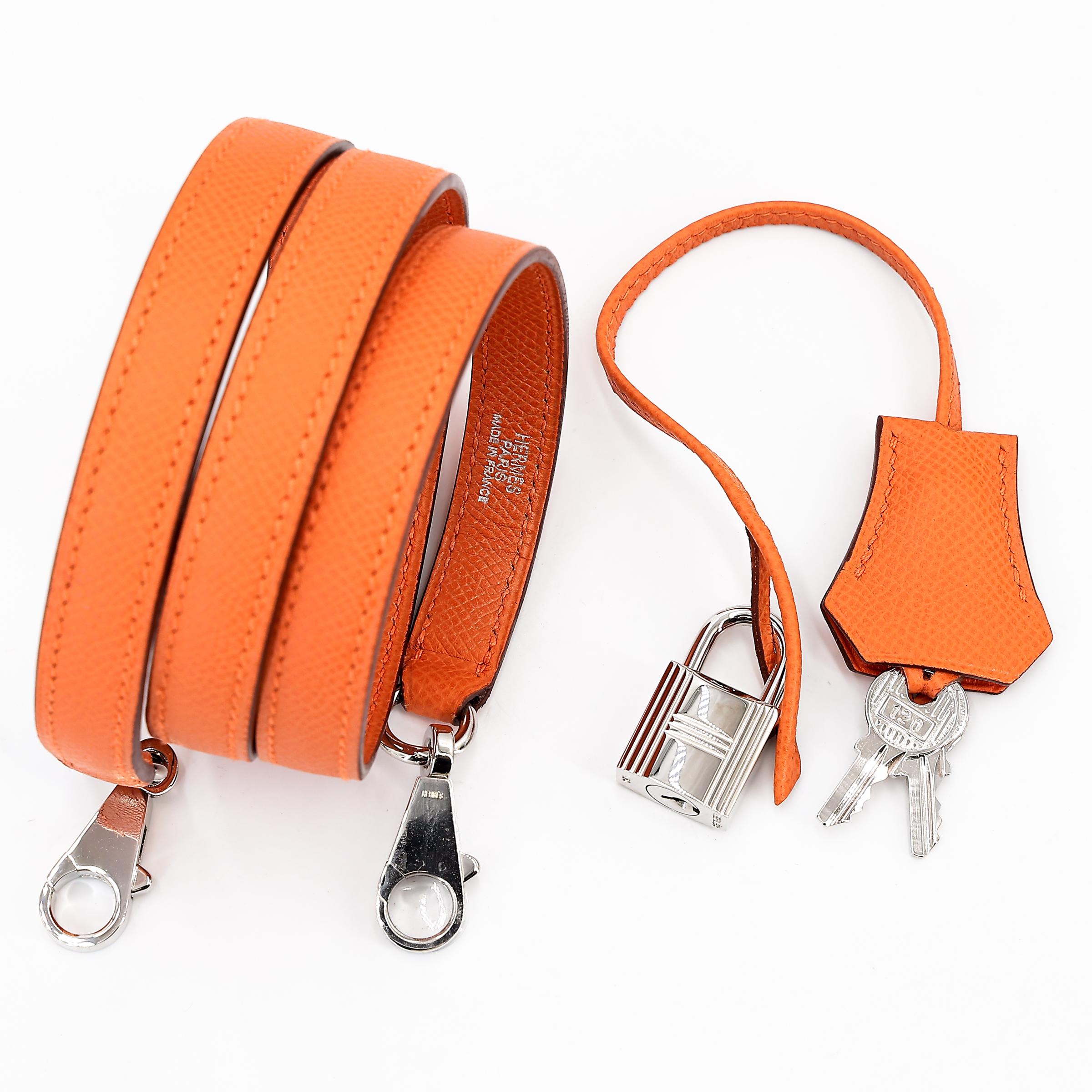 SA超美品 HERMÈS 爱马仕 Bolide 31 93 爱马仕橘 Orange Epsom牛皮 银扣 □J刻 2006年 - 19