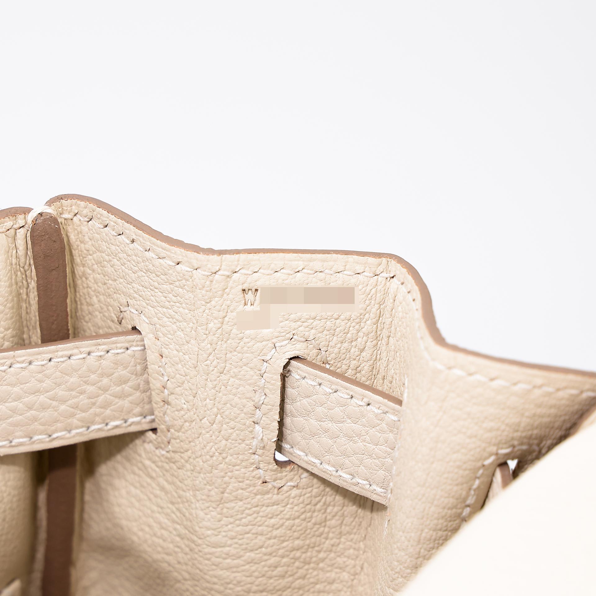 Brand New ( Rank N ) HERMÈS Kelly 28 Craie (10) Togo Gold hardware W (2024) - 12