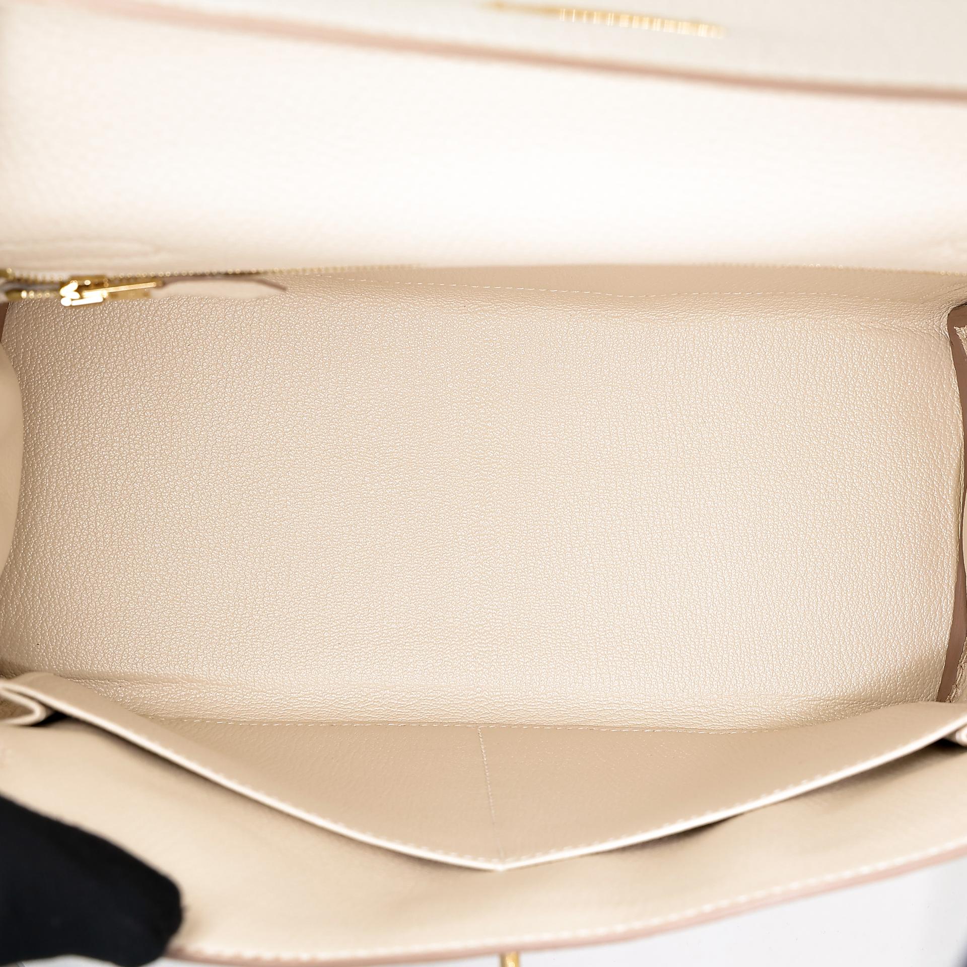 Brand New ( Rank N ) HERMÈS Kelly 28 Craie (10) Togo Gold hardware W (2024) - 15
