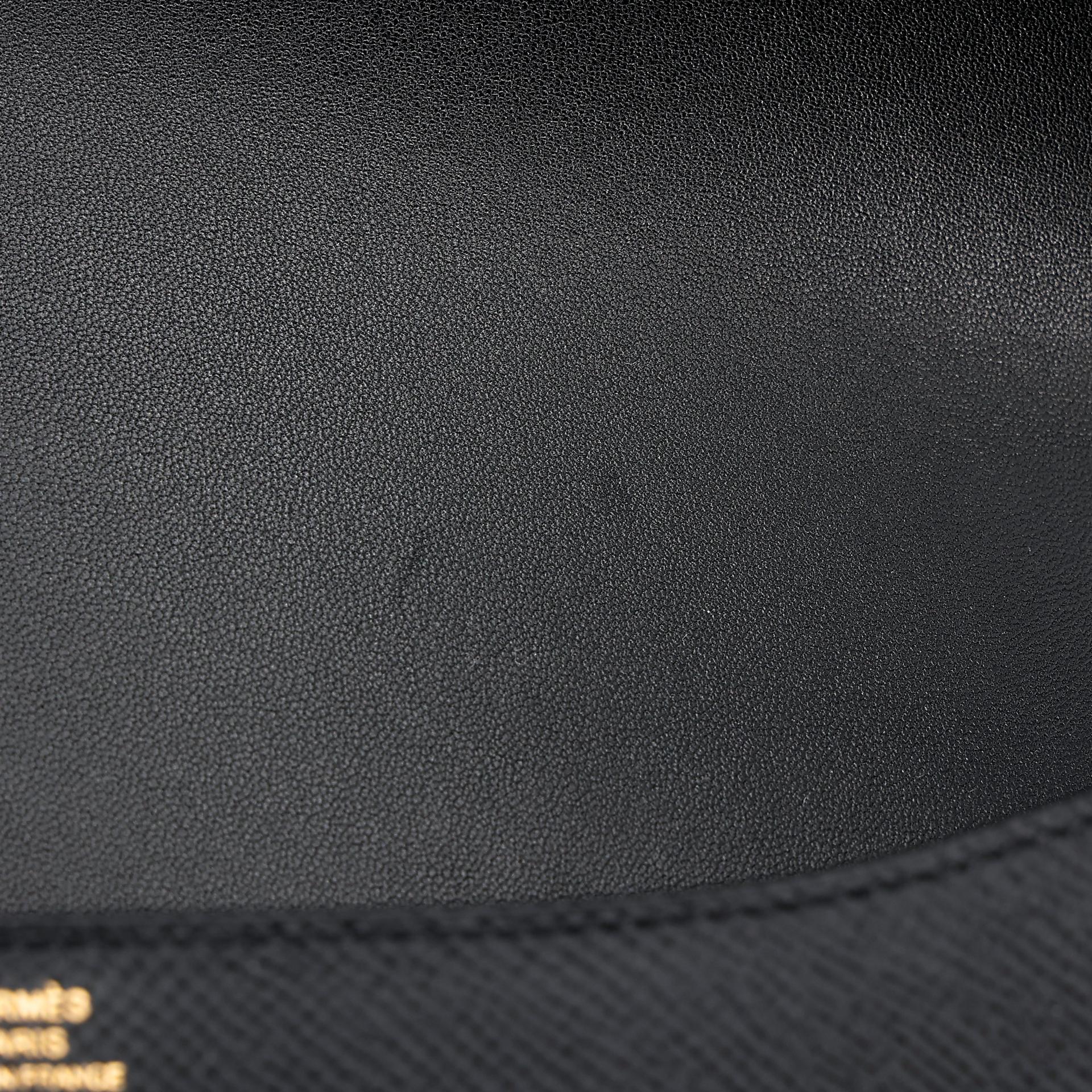 Unused ( Rank NS ) HERMÈS Constance Elan 2024 Black (89) Epsom Rose Gold hardware W (2024) - 11
