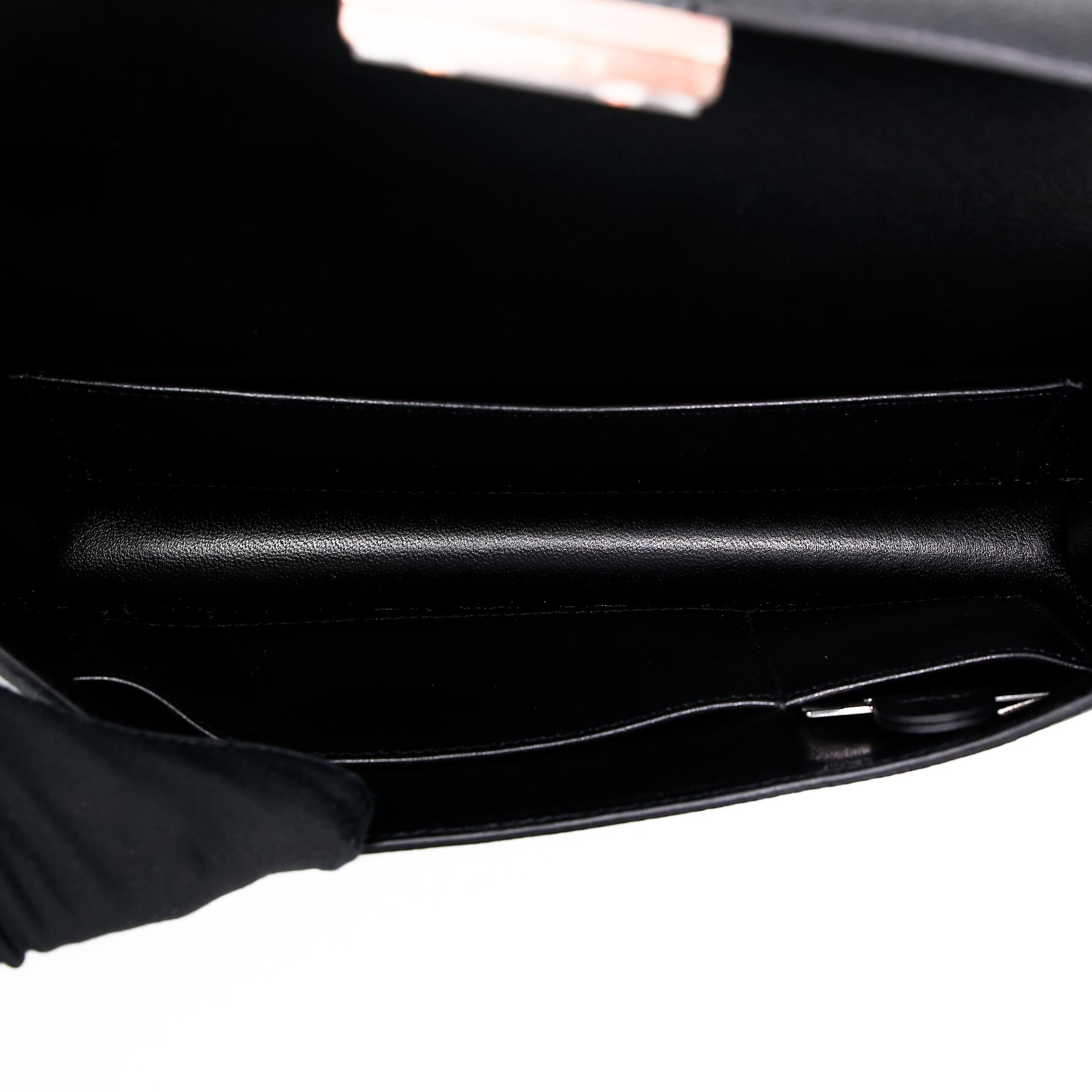 Unused ( Rank NS ) HERMÈS Constance Elan 2024 Black (89) Epsom Rose Gold hardware W (2024) - 17