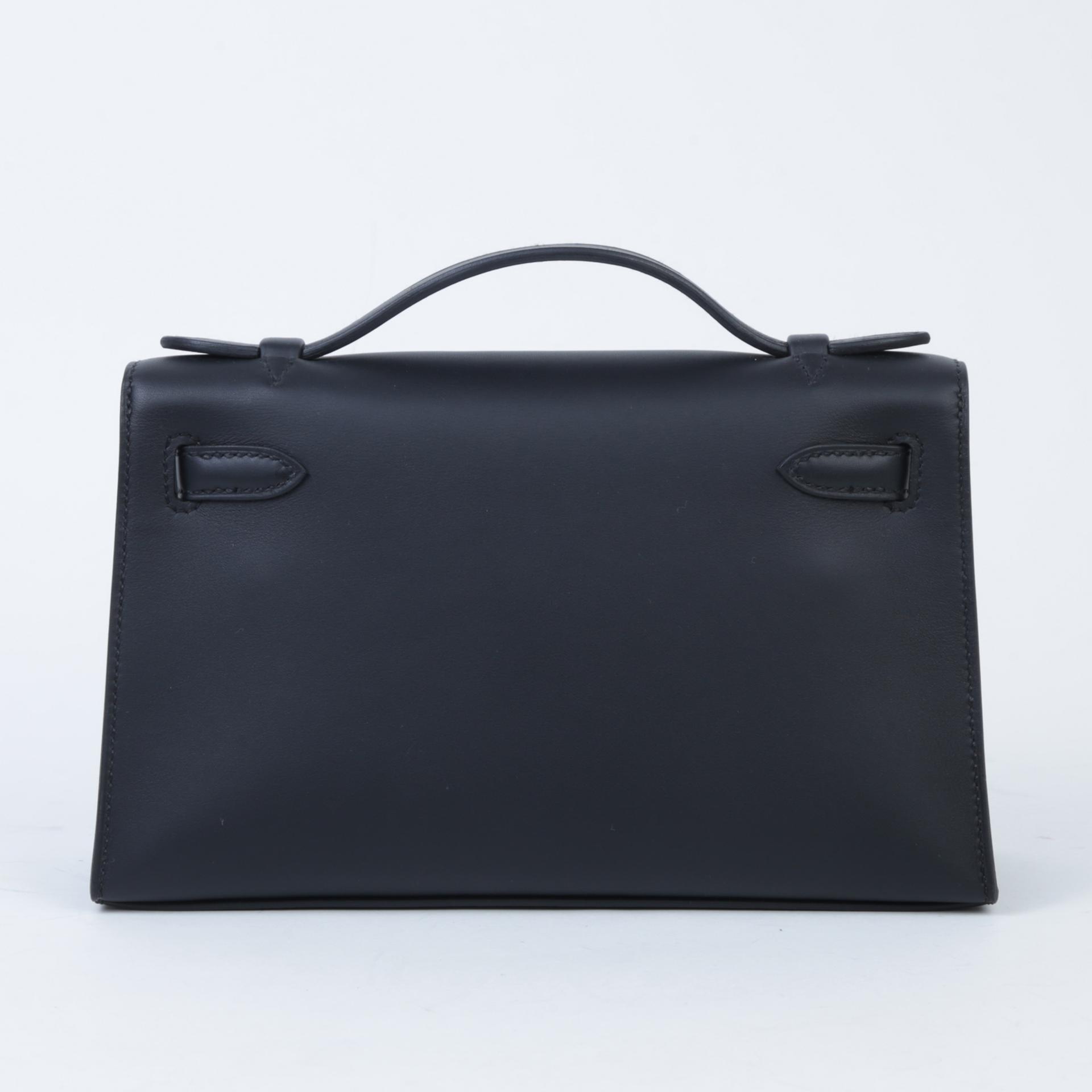 Brand New ( Rank N ) HERMÈS Kelly Pochette Black (89) Swift Gold hardware W (2024) - 2