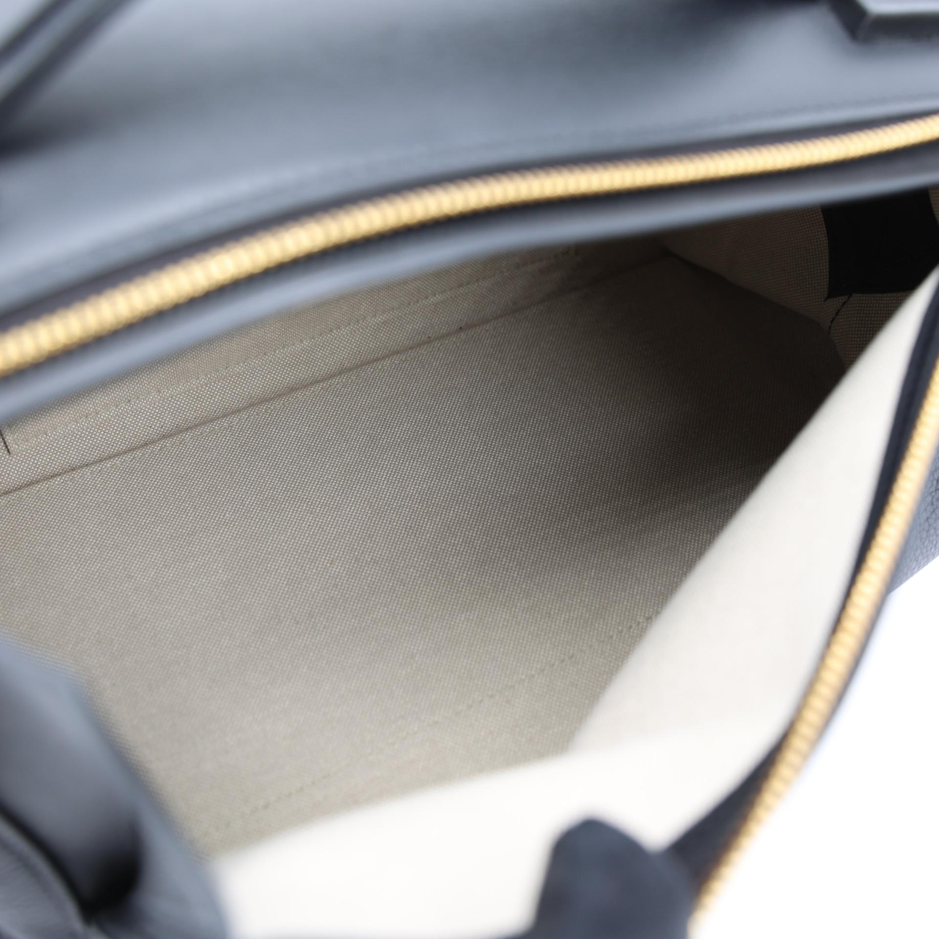 Excellent ( Rank SA ) HERMÈS Emile 30 Black (89) Togo Swift Wool Gold hardware Z (2021) - 12
