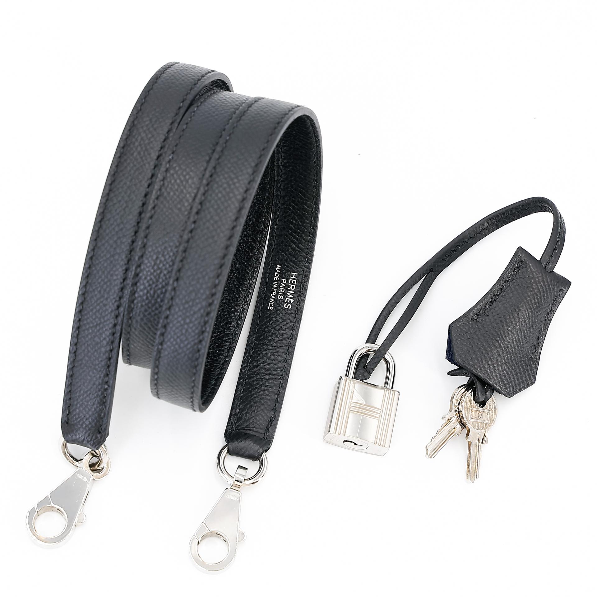 Good ( Rank AB) HERMÈS Kelly 25 Sellier Tri-color Bleu France (71) Bleu Saphir (73) Black (89) Epsom Palladium hardware Z (2021) - 28