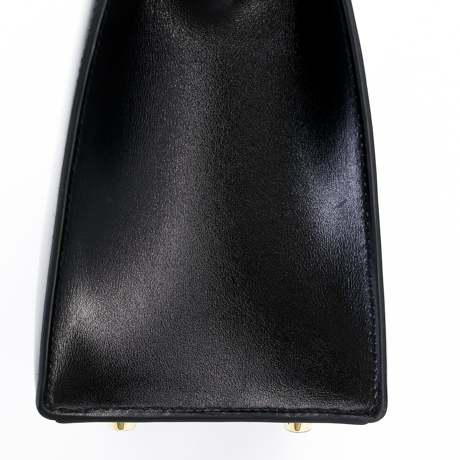 Excellent ( Rank SA ) HERMÈS Kelly 25 Sellier Black (89) Box-calf Gold hardware D (2019) - 10