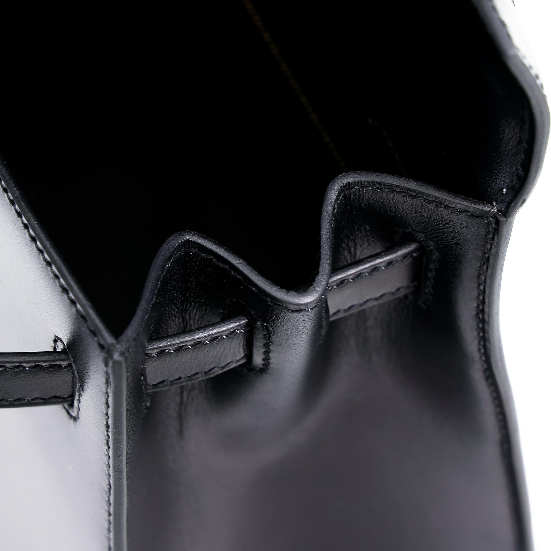 Excellent ( Rank SA ) HERMÈS Kelly 25 Sellier Black (89) Box-calf Gold hardware D (2019) - 26