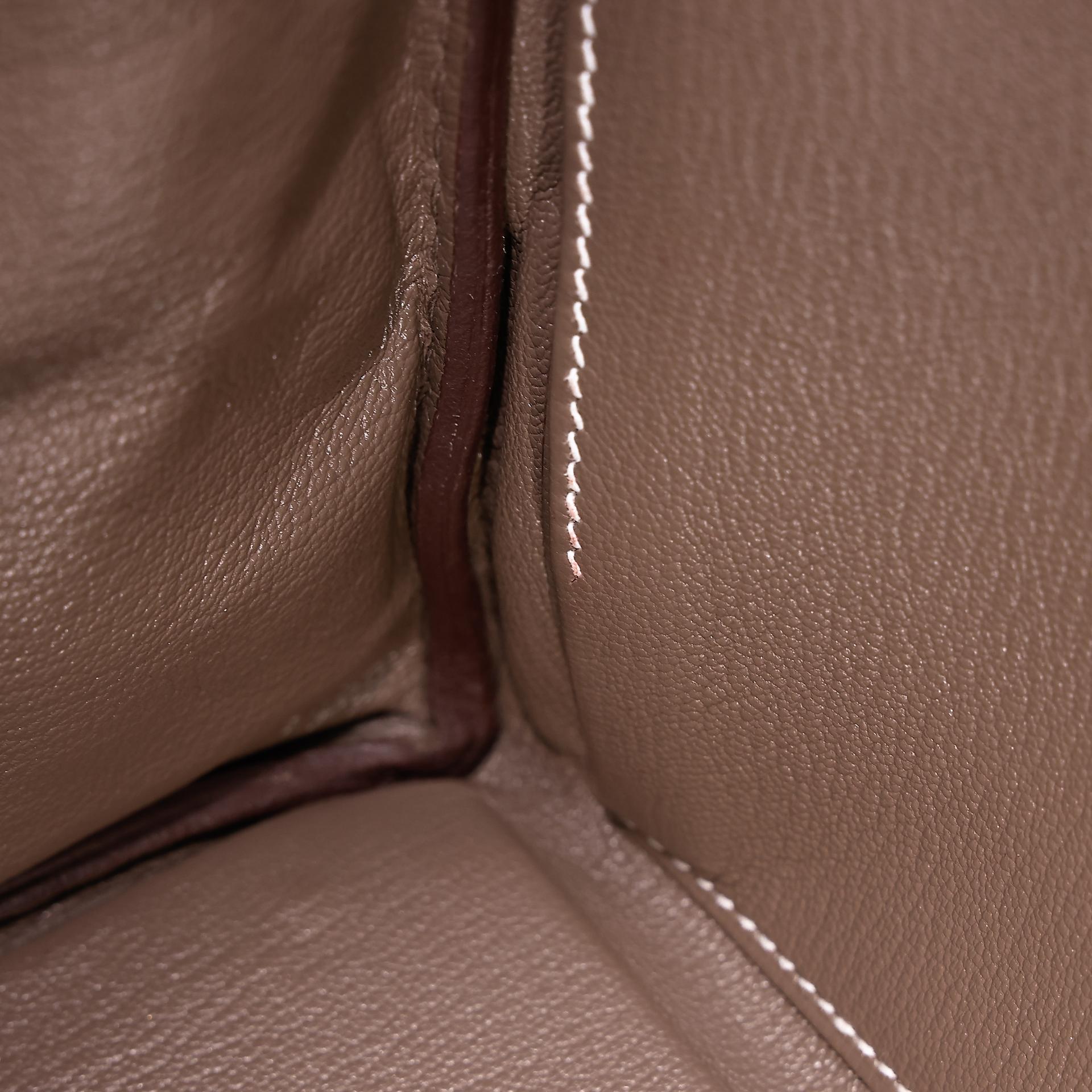 Very Good ( Rank A) HERMÈS Kelly 28 Etoupe (18) Togo Gold hardware Y (2020) - 26