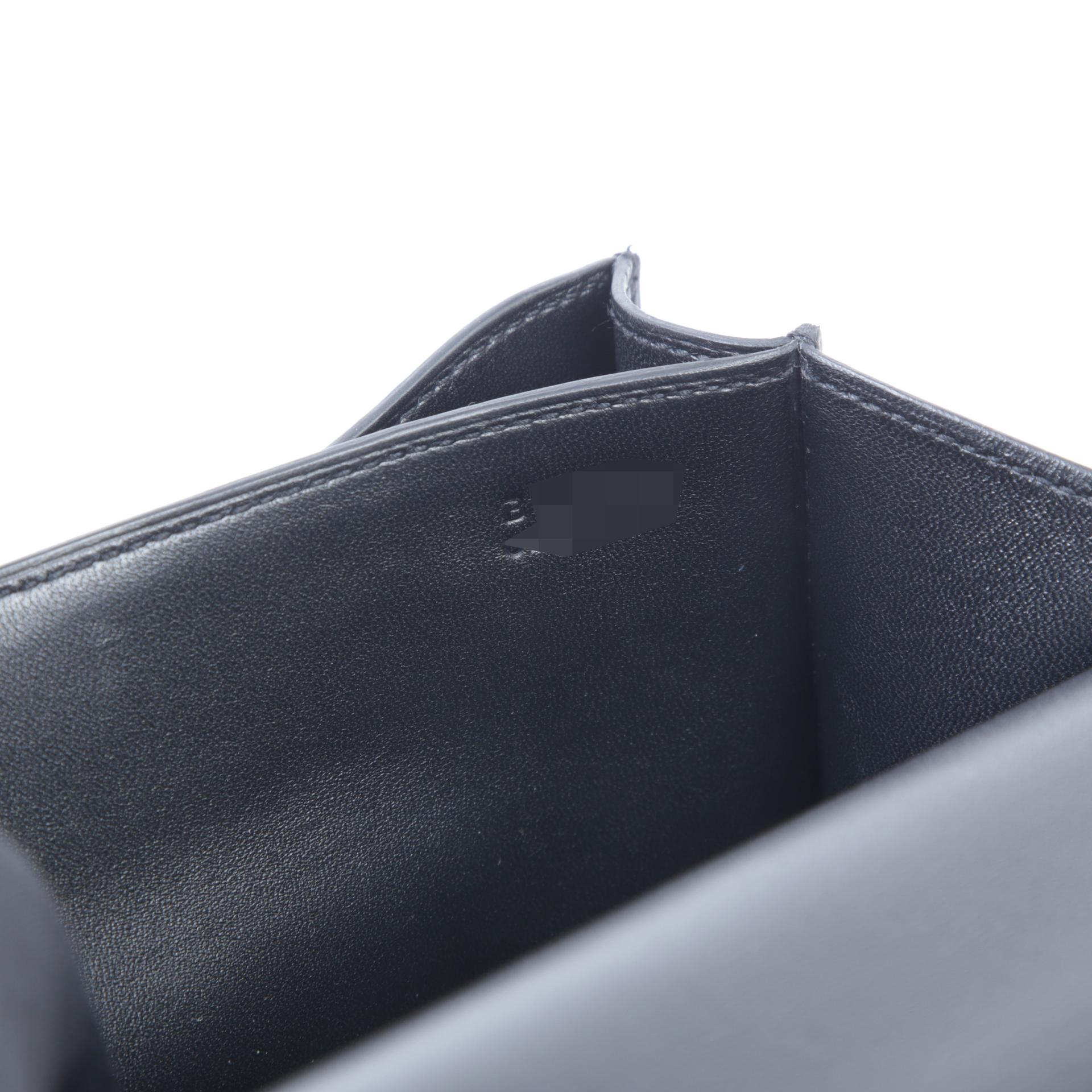Unused ( Rank NS )  HERMÈS  Constance Mini Black (89) Epsom Rose Gold hardware B (2023) - 15