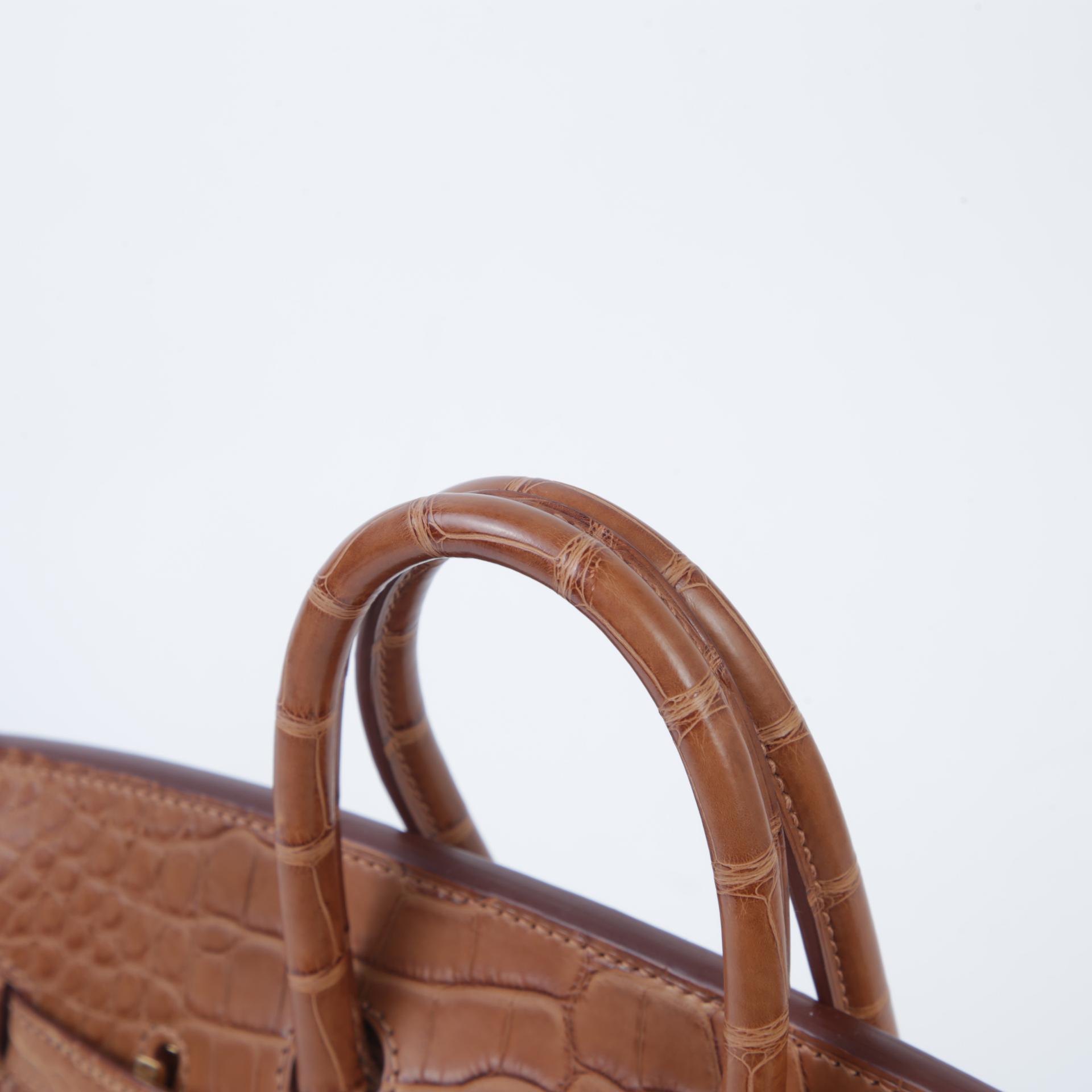 Brand New ( Rank N ) HERMÈS Birkin 25 Gold (37) Matte Alligator Gold hardware W (2024) - 3