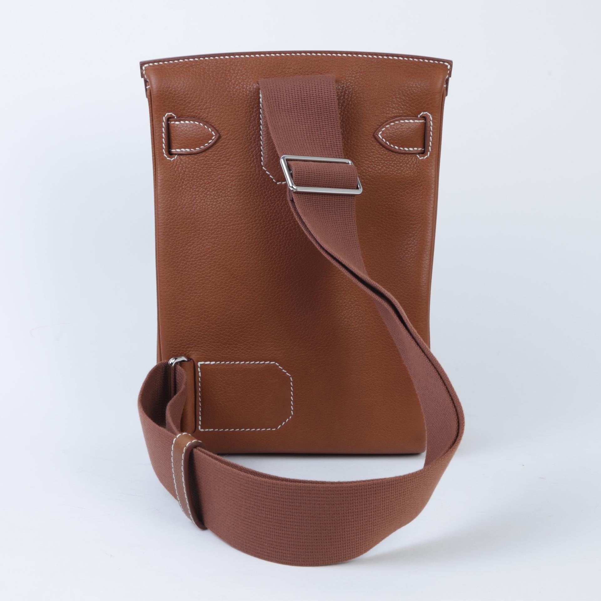 Brand New ( Rank N ) HERMÈS Hac a Dos PM Fauve (34) Barenia Faubourg Palladium hardware W (2024) - 2