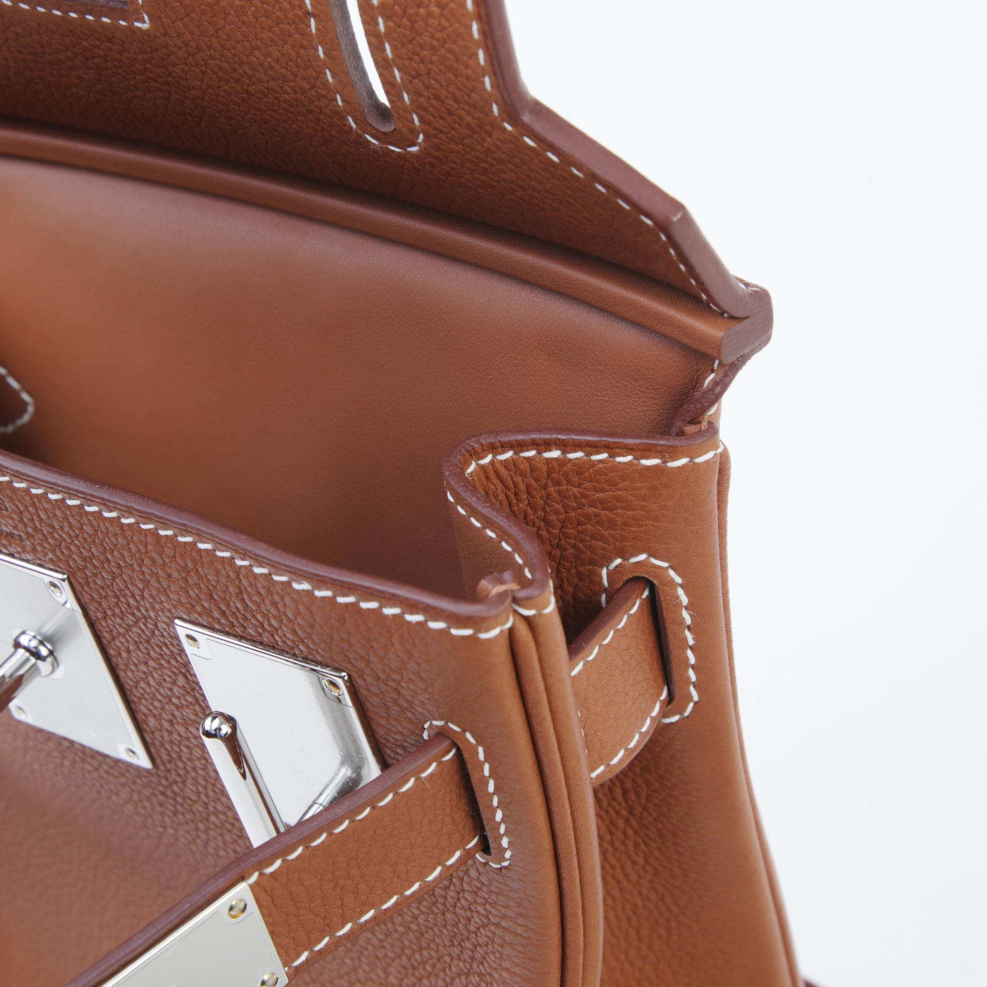 Brand New ( Rank N ) HERMÈS Hac a Dos PM Fauve (34) Barenia Faubourg Palladium hardware W (2024) - 11
