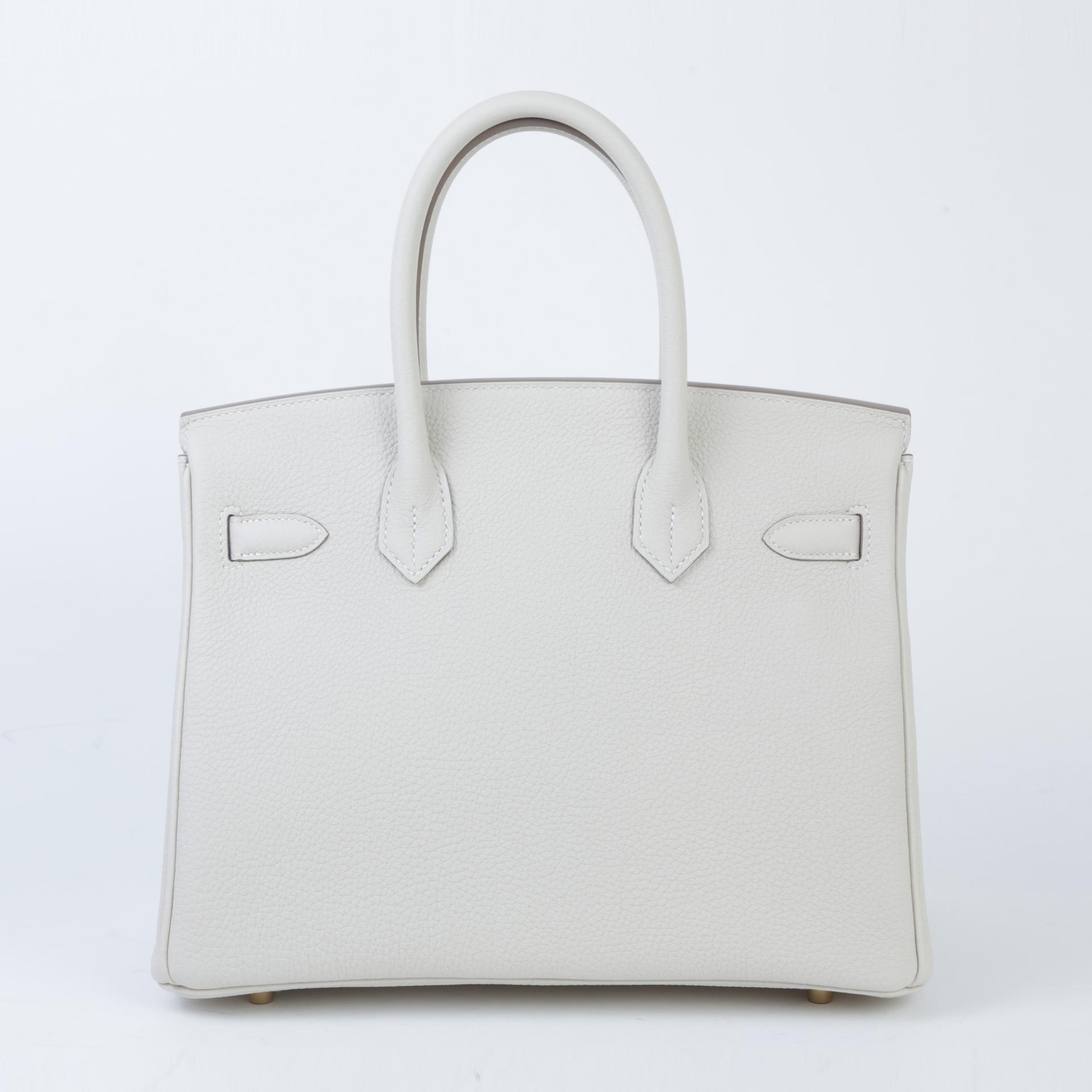 Brand New ( Rank N )  HERMÈS  Birkin 30 Craie (10) Togo Gold hardware W (2024) - 2