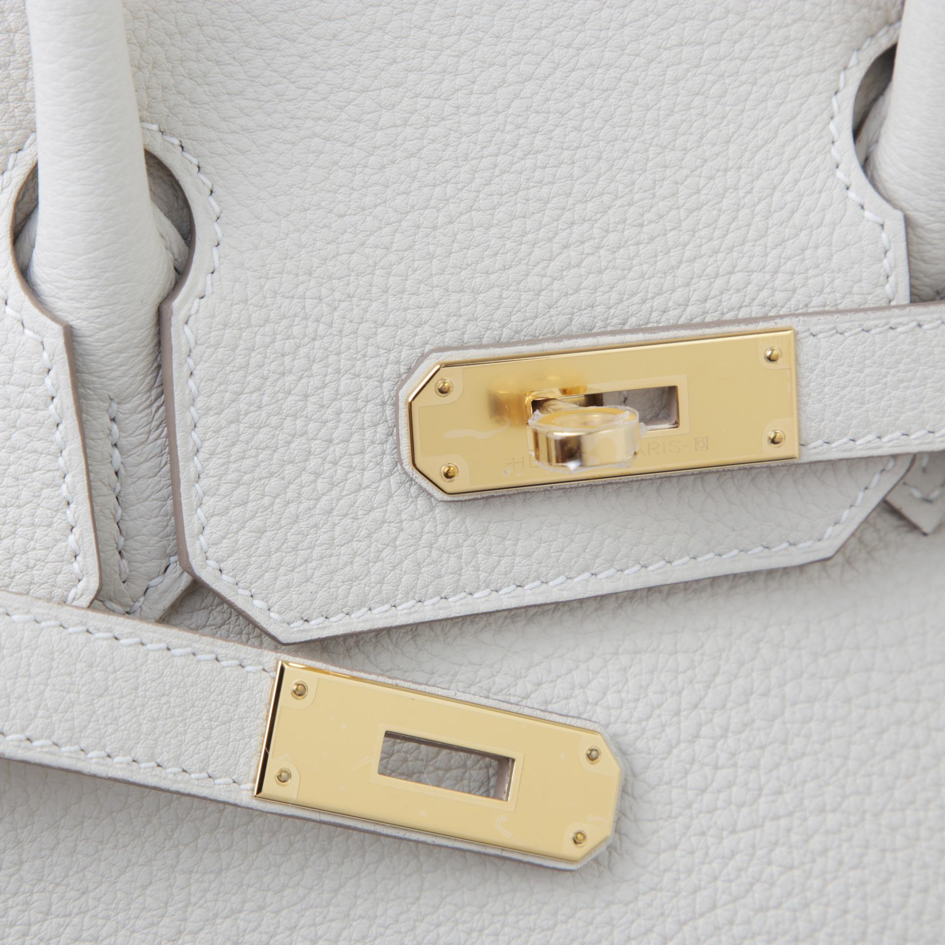 Brand New ( Rank N )  HERMÈS  Birkin 30 Craie (10) Togo Gold hardware W (2024) - 8