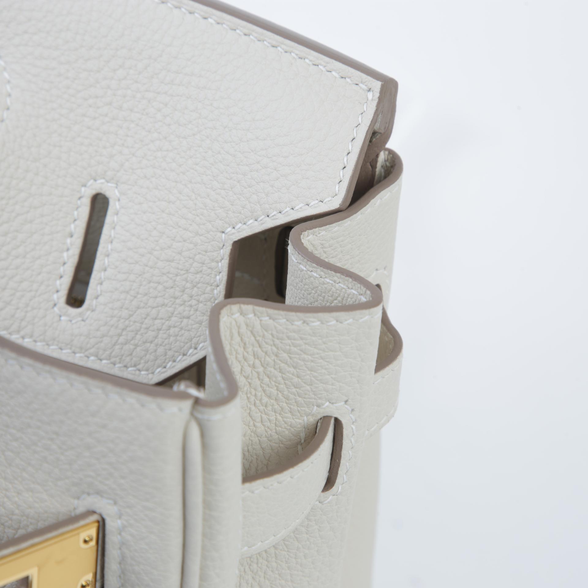 Brand New ( Rank N )  HERMÈS  Birkin 30 Craie (10) Togo Gold hardware W (2024) - 11