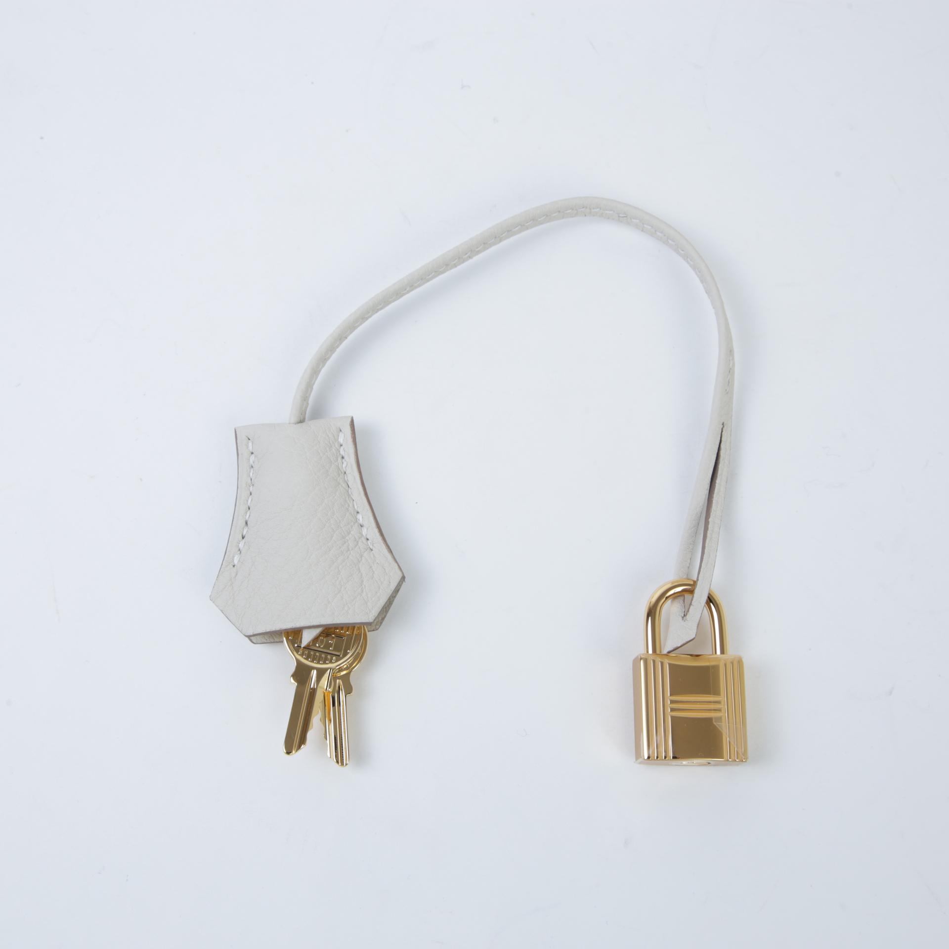 Brand New ( Rank N )  HERMÈS  Birkin 30 Craie (10) Togo Gold hardware W (2024) - 14