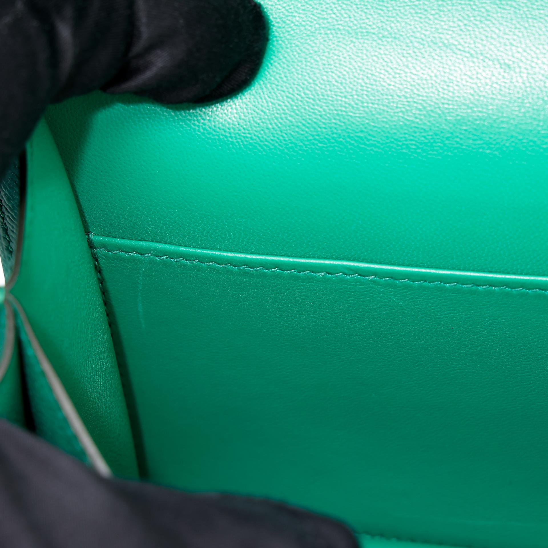 Very Good ( Rank A) HERMÈS Constance Mini Vert Vertigo (U4) Epsom Enamel hardware Z (2021) - 18