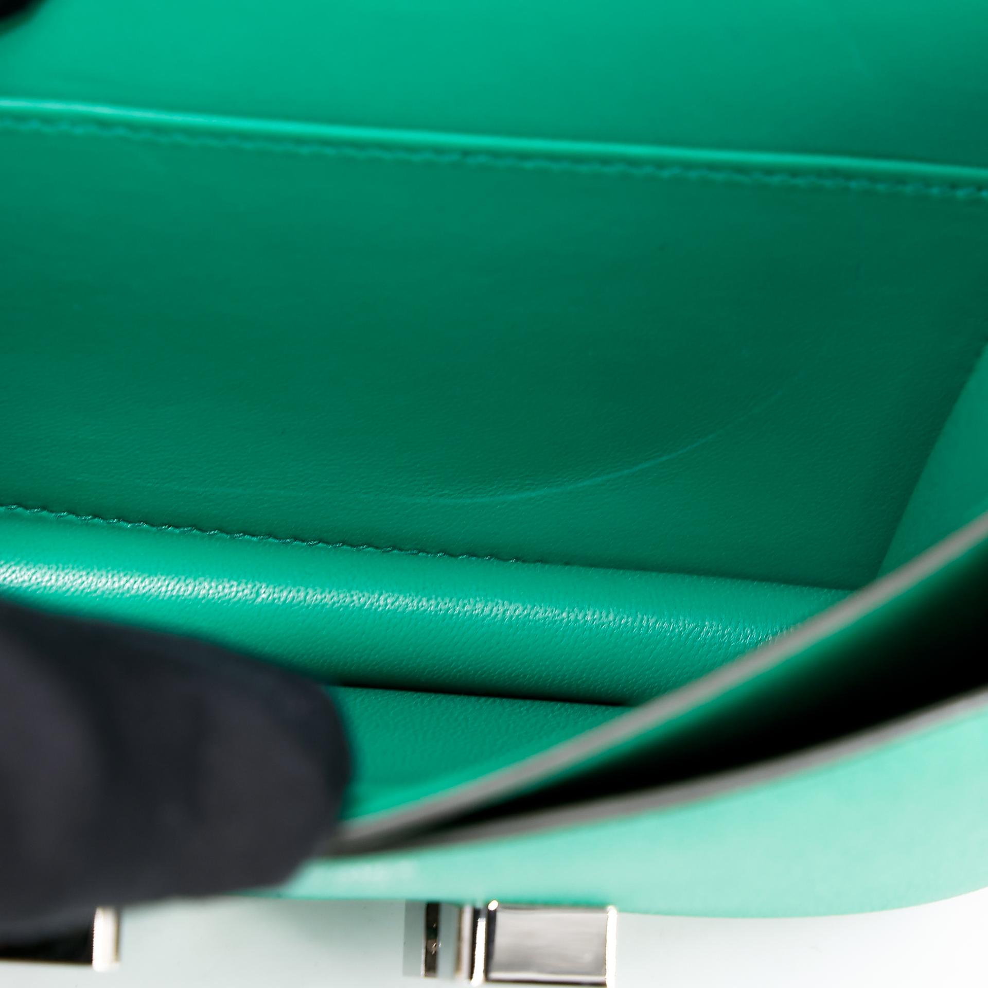 Very Good ( Rank A) HERMÈS Constance Mini Vert Vertigo (U4) Epsom Enamel hardware Z (2021) - 19