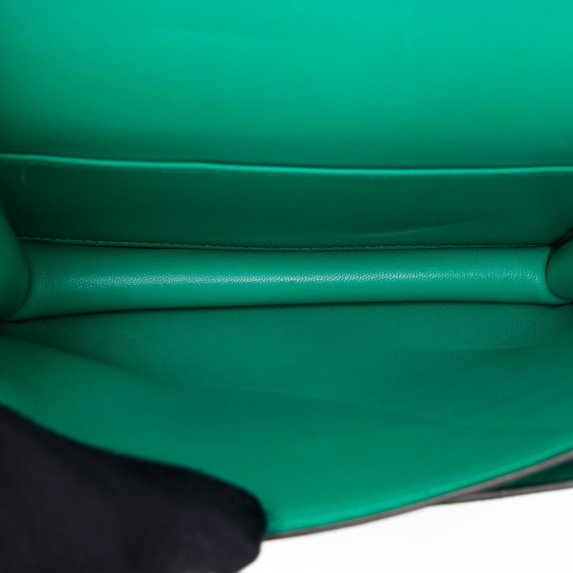 Very Good ( Rank A) HERMÈS Constance Mini Vert Vertigo (U4) Epsom Enamel hardware Z (2021) - 24