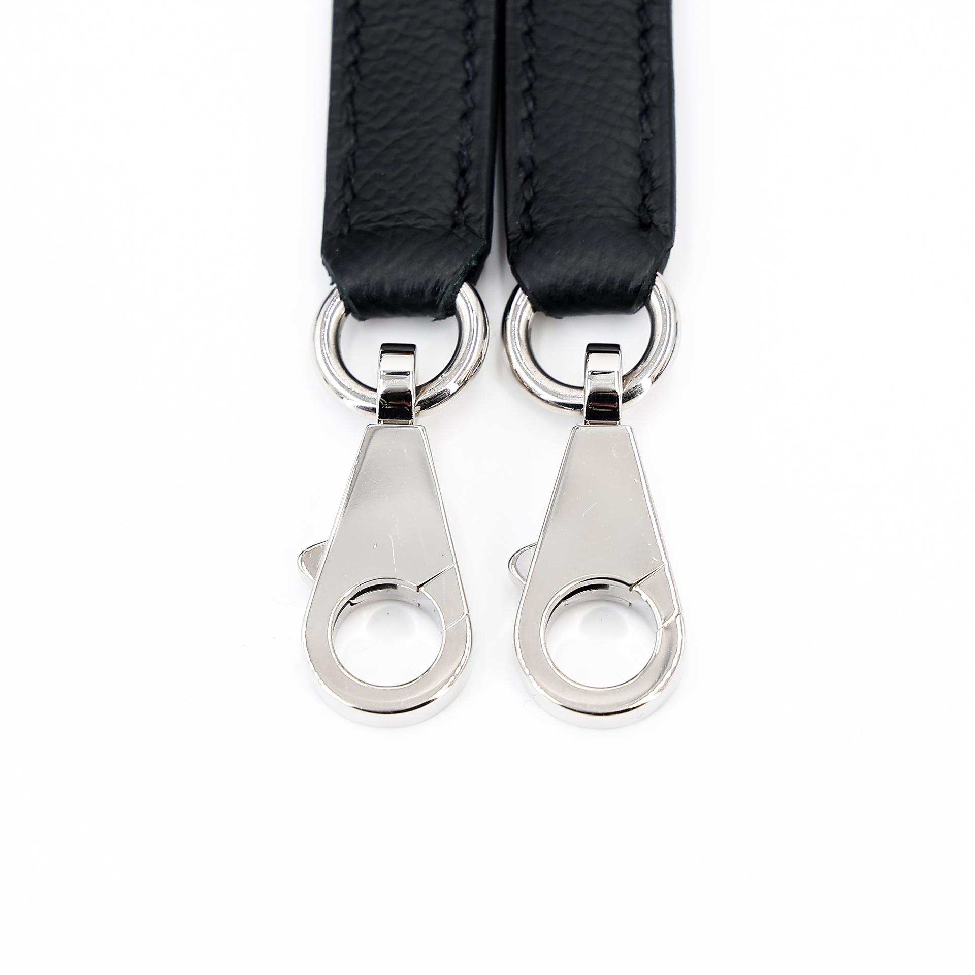 Excellent ( Rank SA ) HERMÈS Kelly 28 Sellier Black (89) Epsom Palladium hardware U (2022) - 24