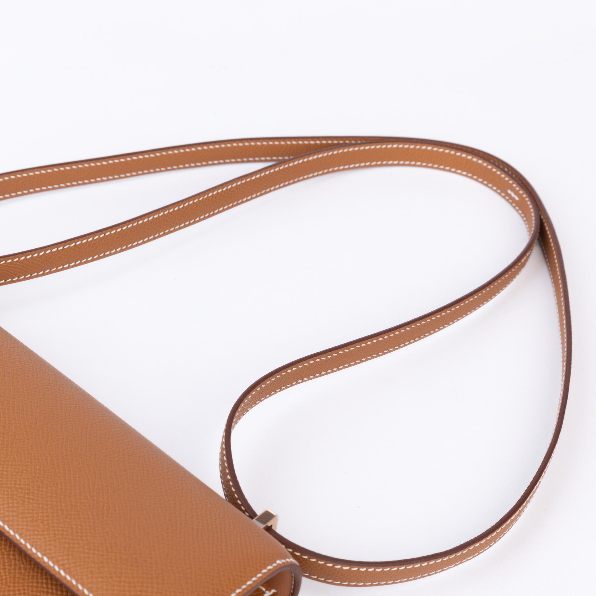 Brand New ( Rank N ) HERMÈS Constance Elan 2024 Gold (37) Epsom Rose Gold hardware W (2024) - 3