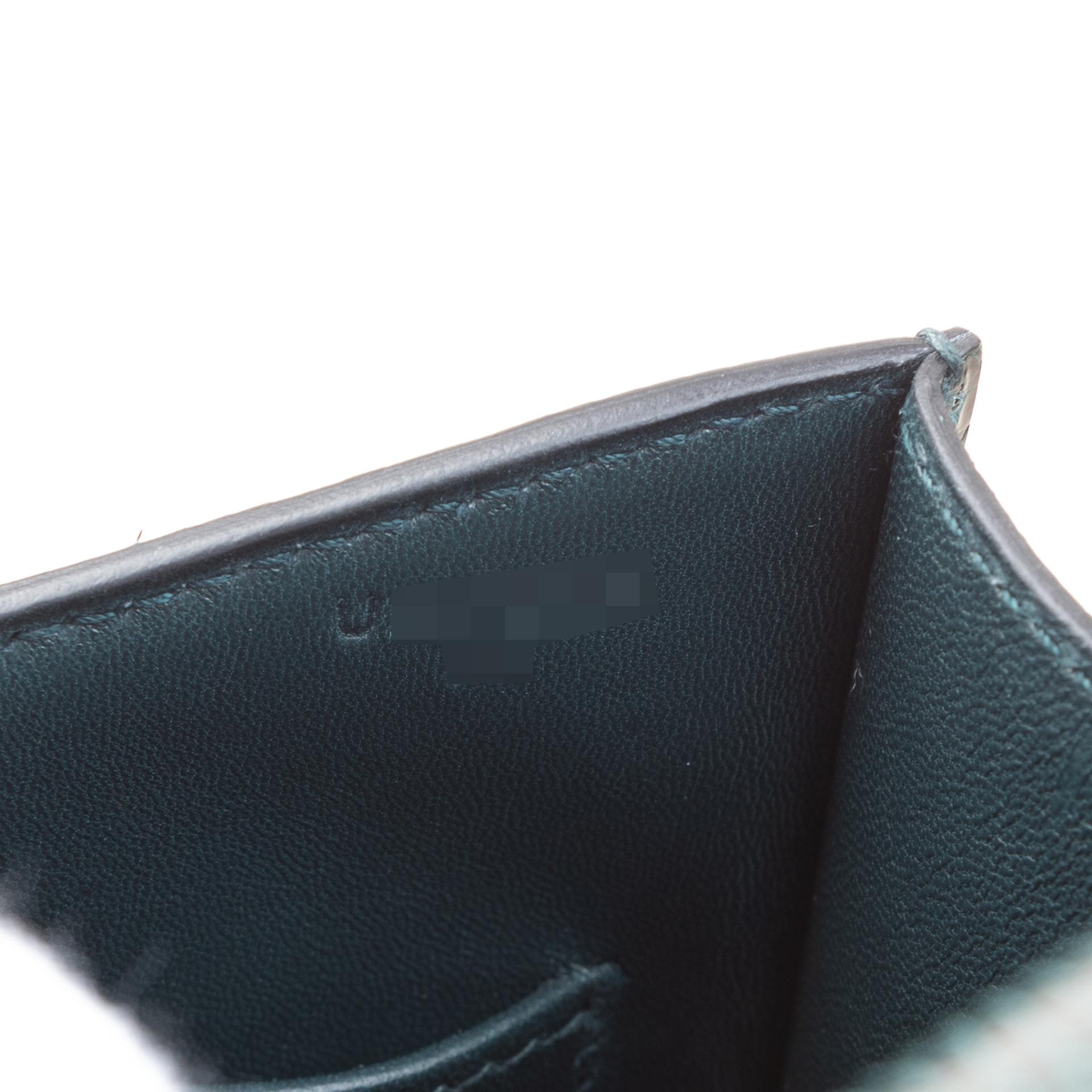 Very Good ( Rank A) HERMÈS Constance 24 Vert Cypress (6O) Lizard Gold hardware U (2022) - 14