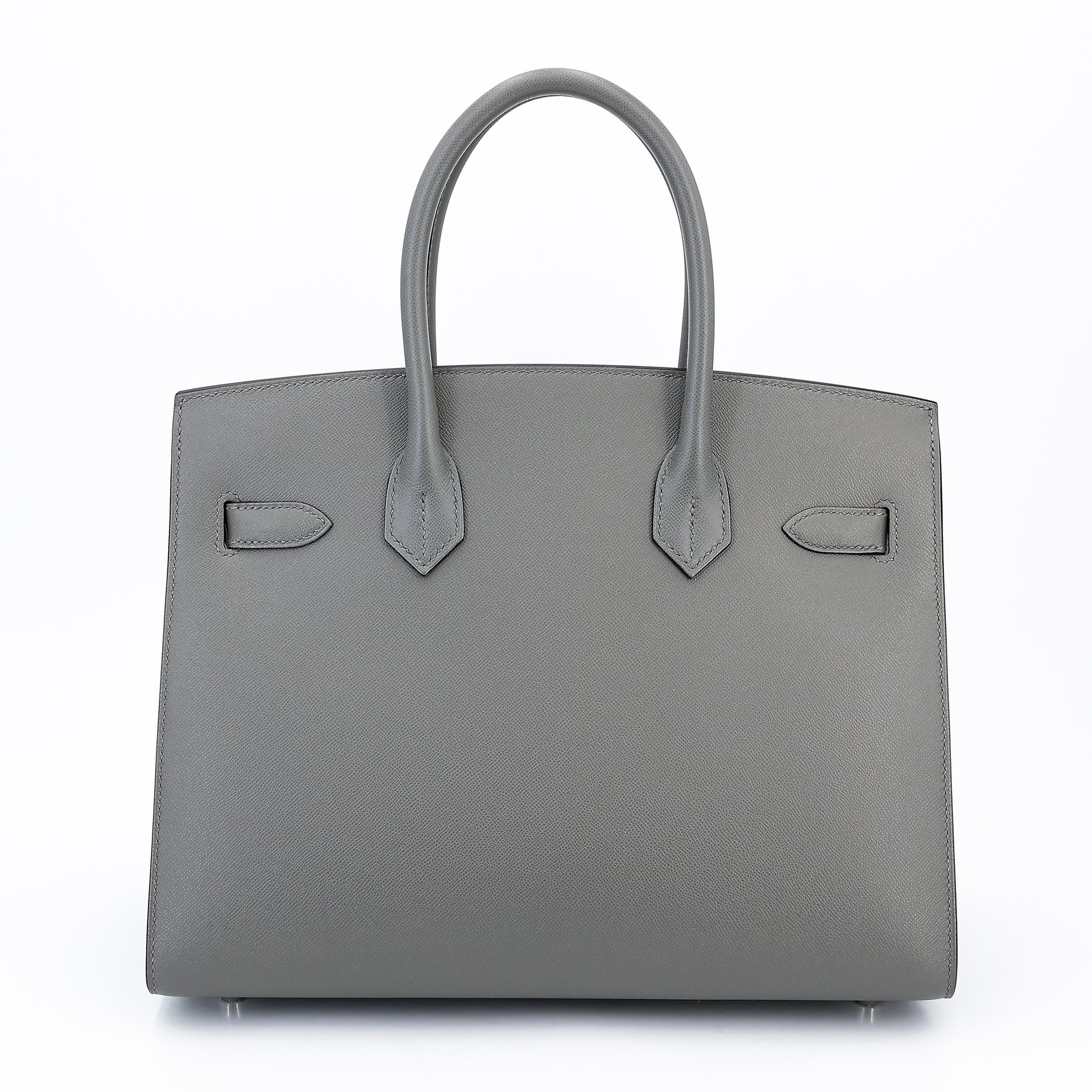 Unused ( Rank NS ) HERMÈS Birkin 30 Sellier Gris Meyer (0L) Madame Palladium hardware W (2024) - 2