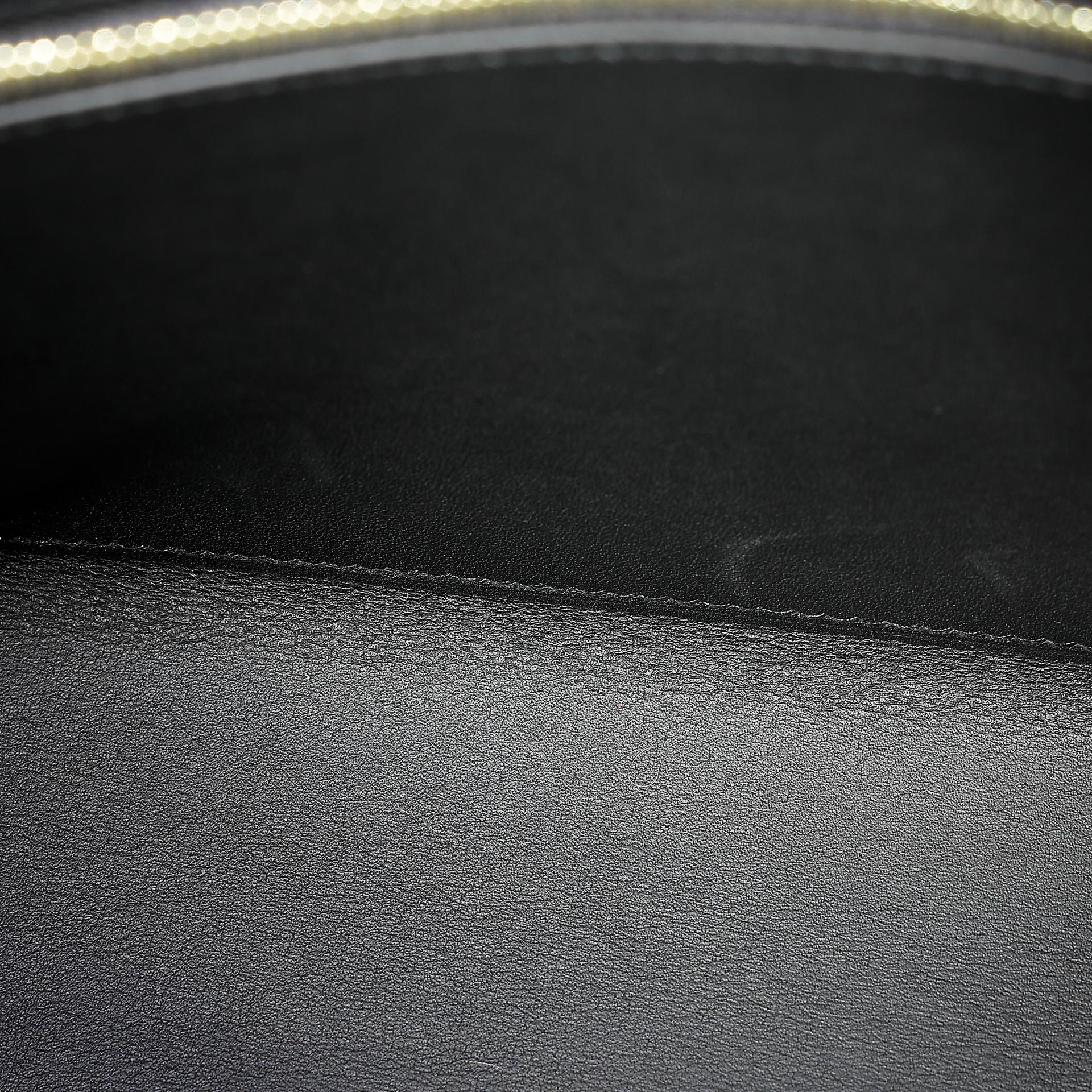 Excellent ( Rank SA ) HERMÈS Limited Edition Kelly 25 Quadrille Sellier Navy (7U) Black (89) Swift Toile Quadrille canvas Gold hardware W (2024) - 22