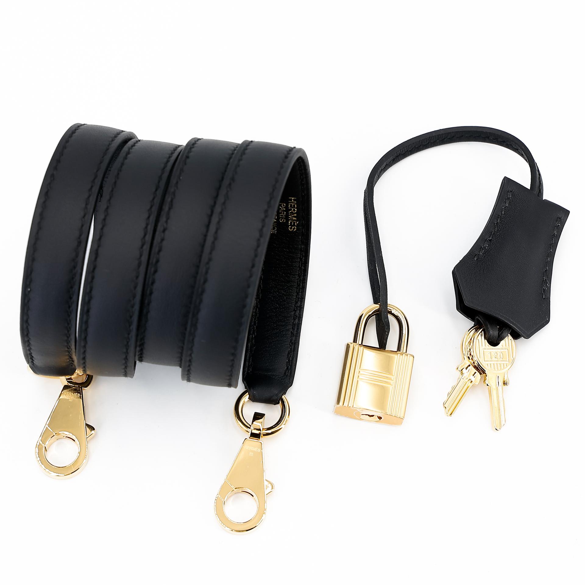 Excellent ( Rank SA ) HERMÈS Limited Edition Kelly 25 Quadrille Sellier Navy (7U) Black (89) Swift Toile Quadrille canvas Gold hardware W (2024) - 24