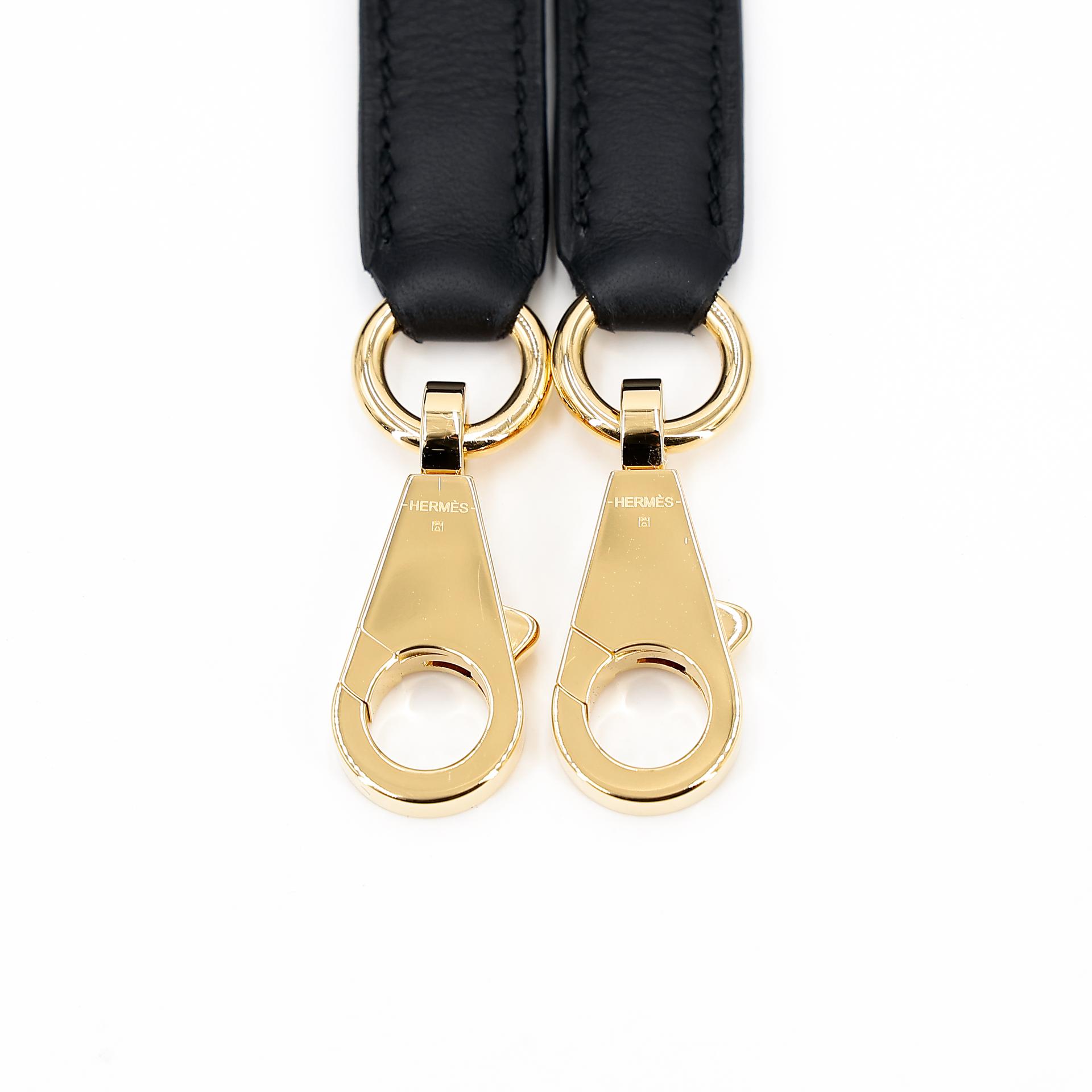 Excellent ( Rank SA ) HERMÈS Limited Edition Kelly 25 Quadrille Sellier Navy (7U) Black (89) Swift Toile Quadrille canvas Gold hardware W (2024) - 25
