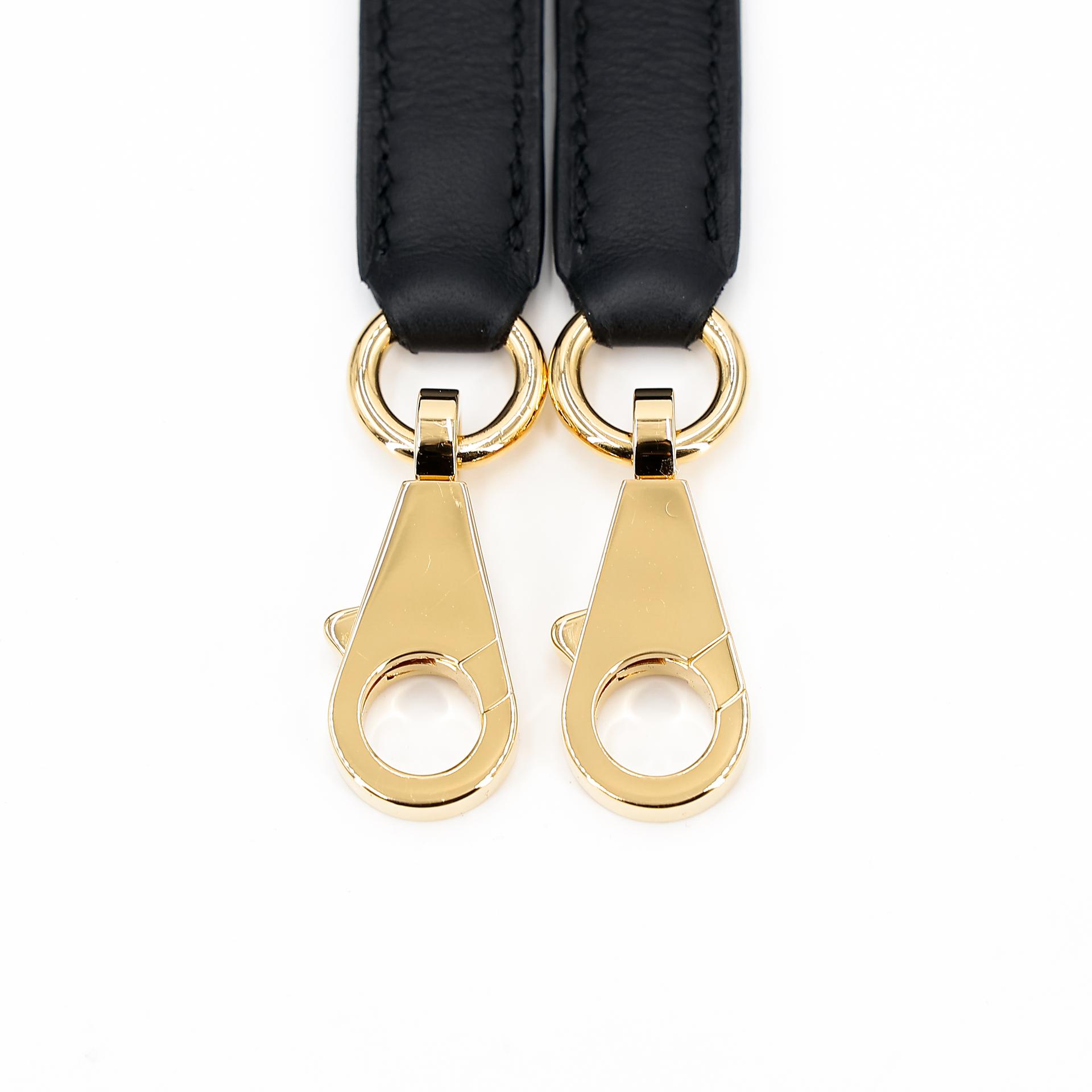 Excellent ( Rank SA ) HERMÈS Limited Edition Kelly 25 Quadrille Sellier Navy (7U) Black (89) Swift Toile Quadrille canvas Gold hardware W (2024) - 26