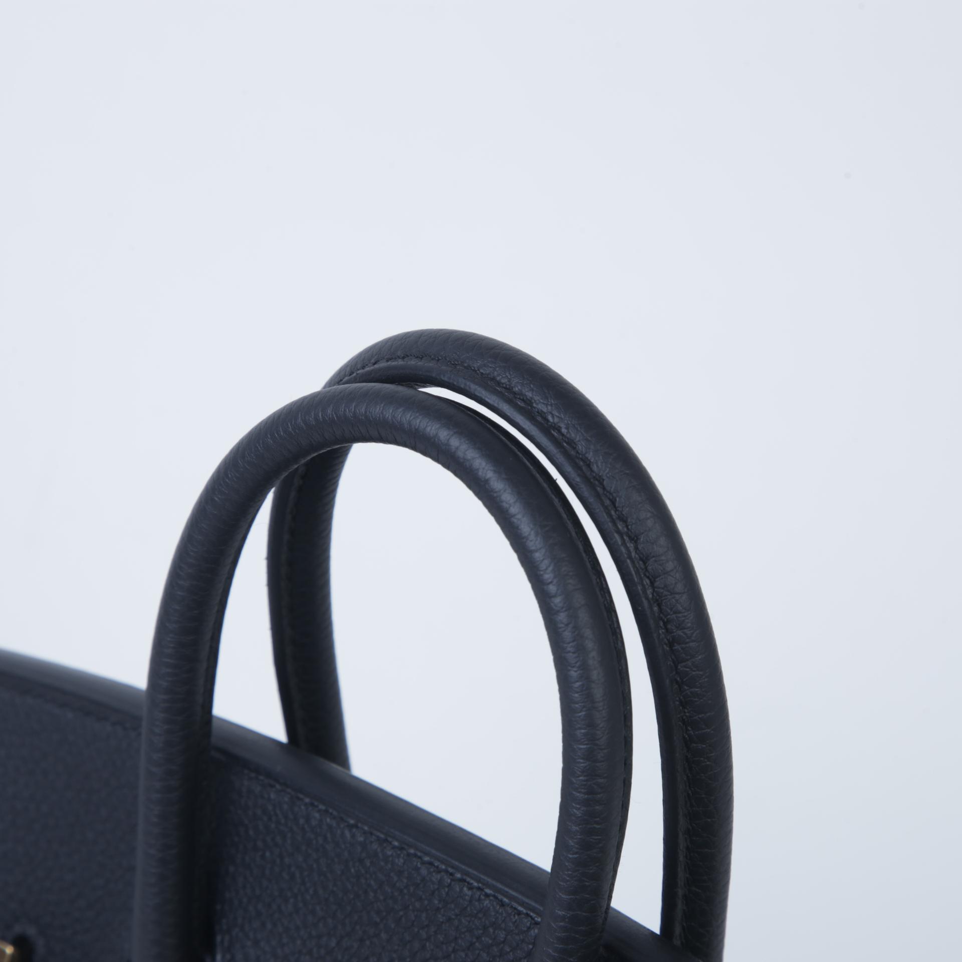 Brand New ( Rank N )  HERMÈS  Birkin 25 Black (89) Togo Gold hardware W (2024) - 3