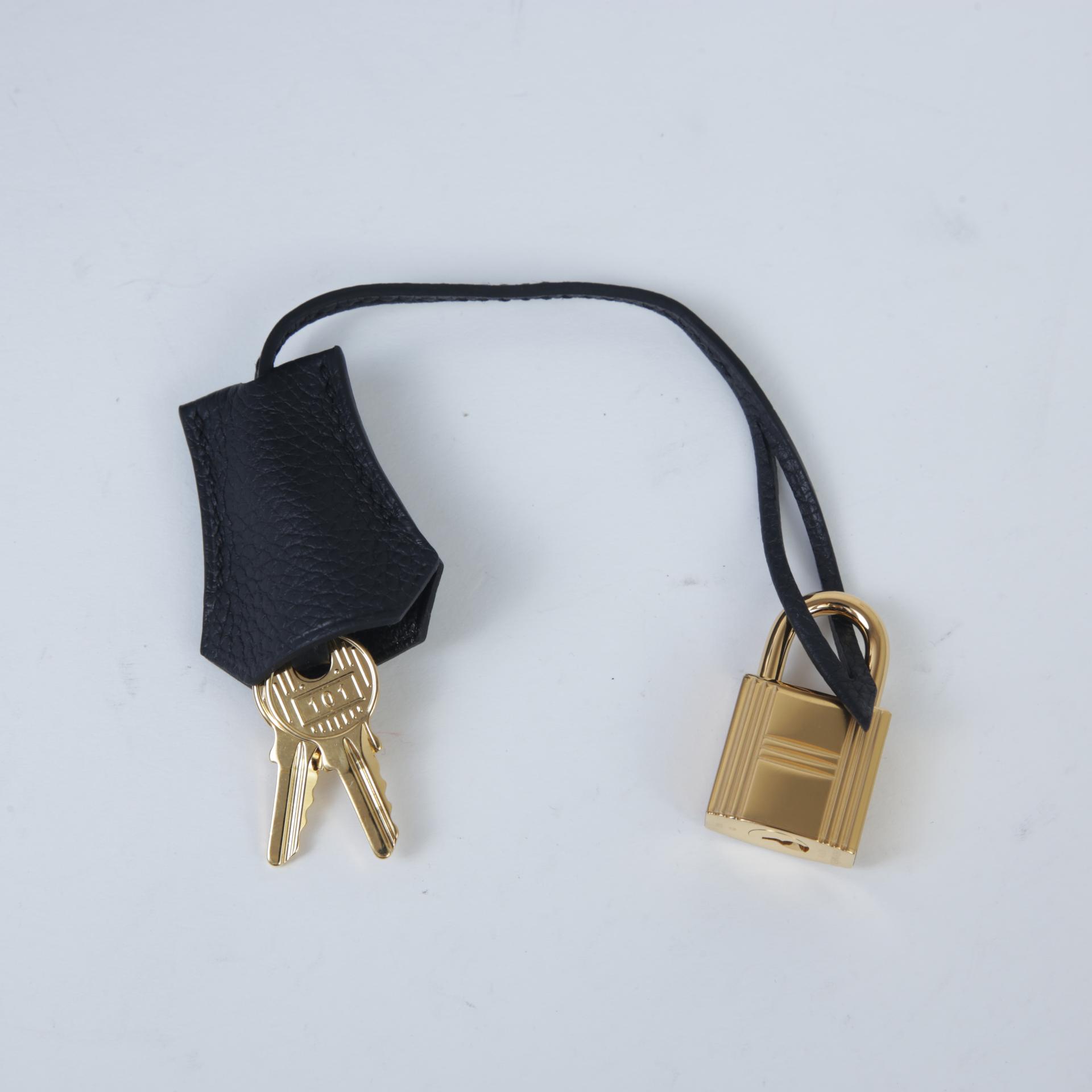 Brand New ( Rank N )  HERMÈS  Birkin 25 Black (89) Togo Gold hardware W (2024) - 14
