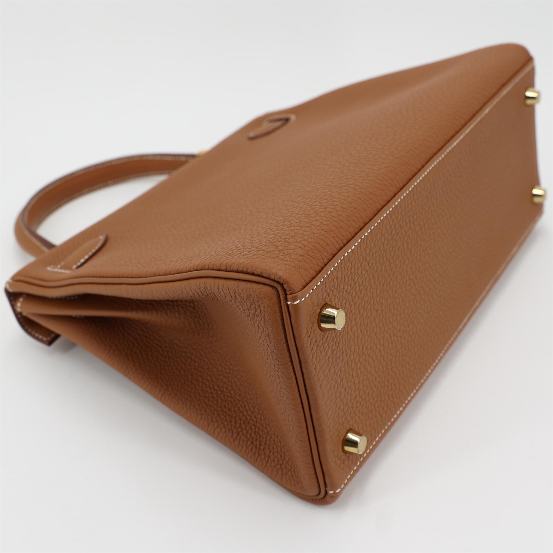 全新 HERMÈS 愛馬仕 Kelly 28 37 金棕色 Gold Togo小牛皮 金扣 W刻 2024年 - 8