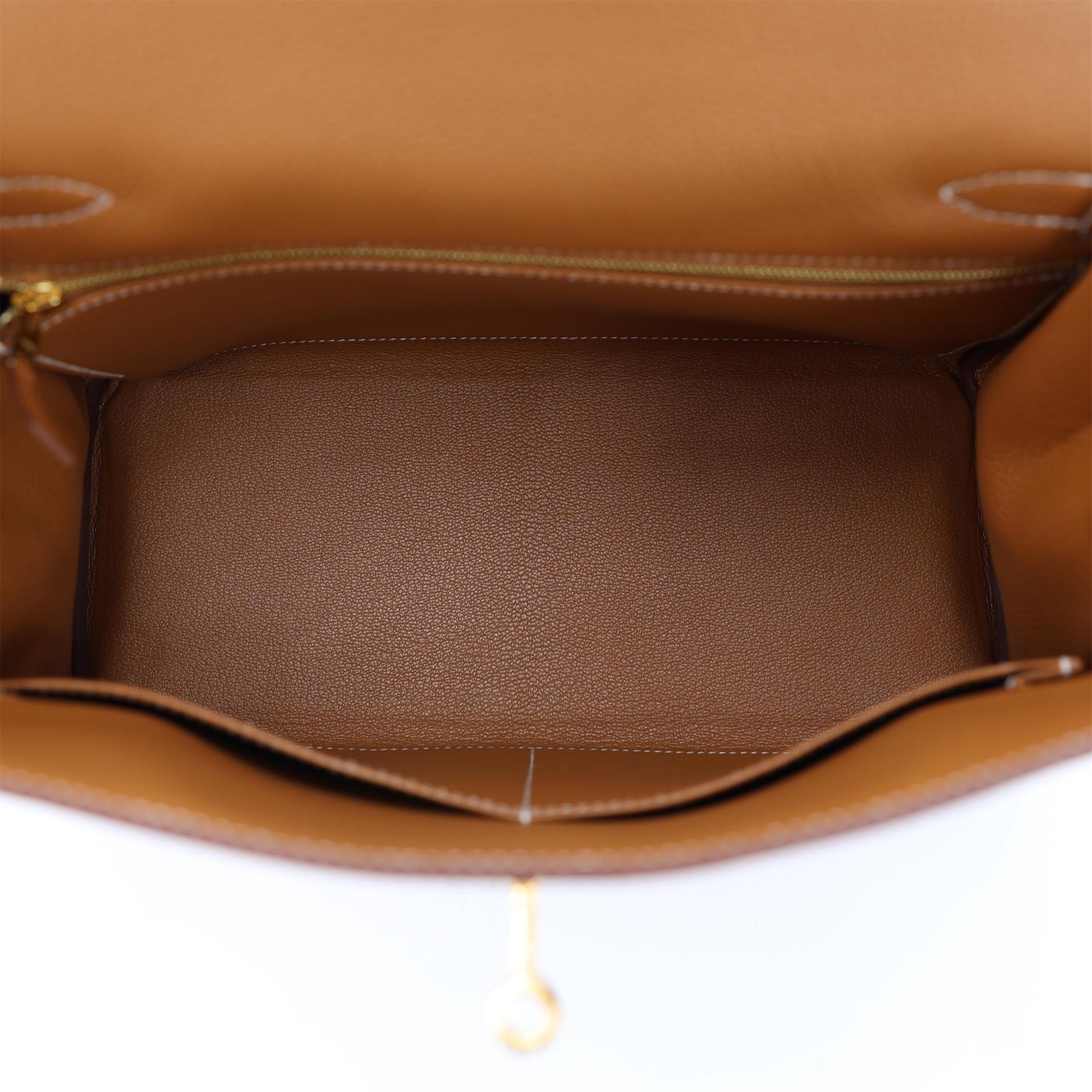 全新 HERMÈS 愛馬仕 Kelly 28 37 金棕色 Gold Togo小牛皮 金扣 W刻 2024年 - 12