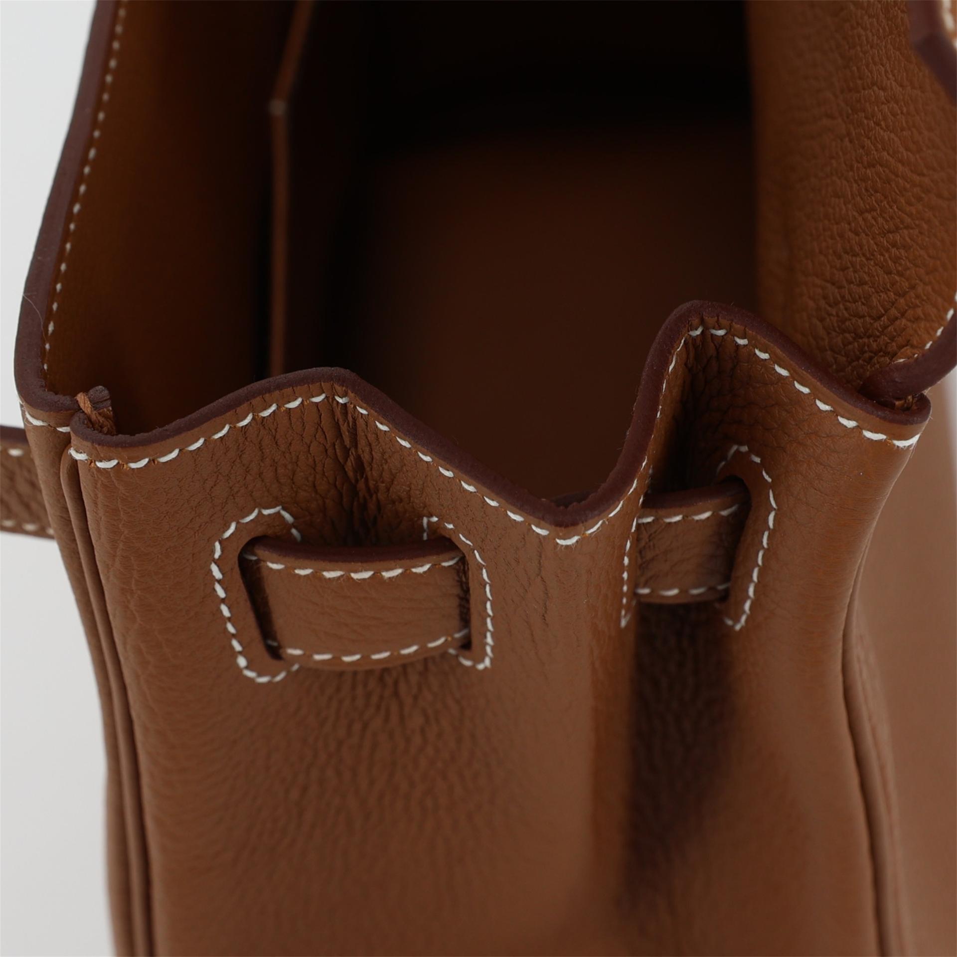 全新 HERMÈS 愛馬仕 Kelly 28 37 金棕色 Gold Togo小牛皮 金扣 W刻 2024年 - 14