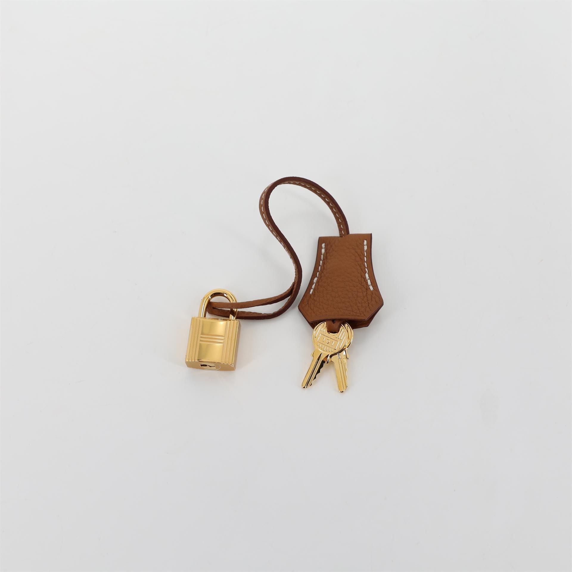 全新 HERMÈS 愛馬仕 Kelly 28 37 金棕色 Gold Togo小牛皮 金扣 W刻 2024年 - 16