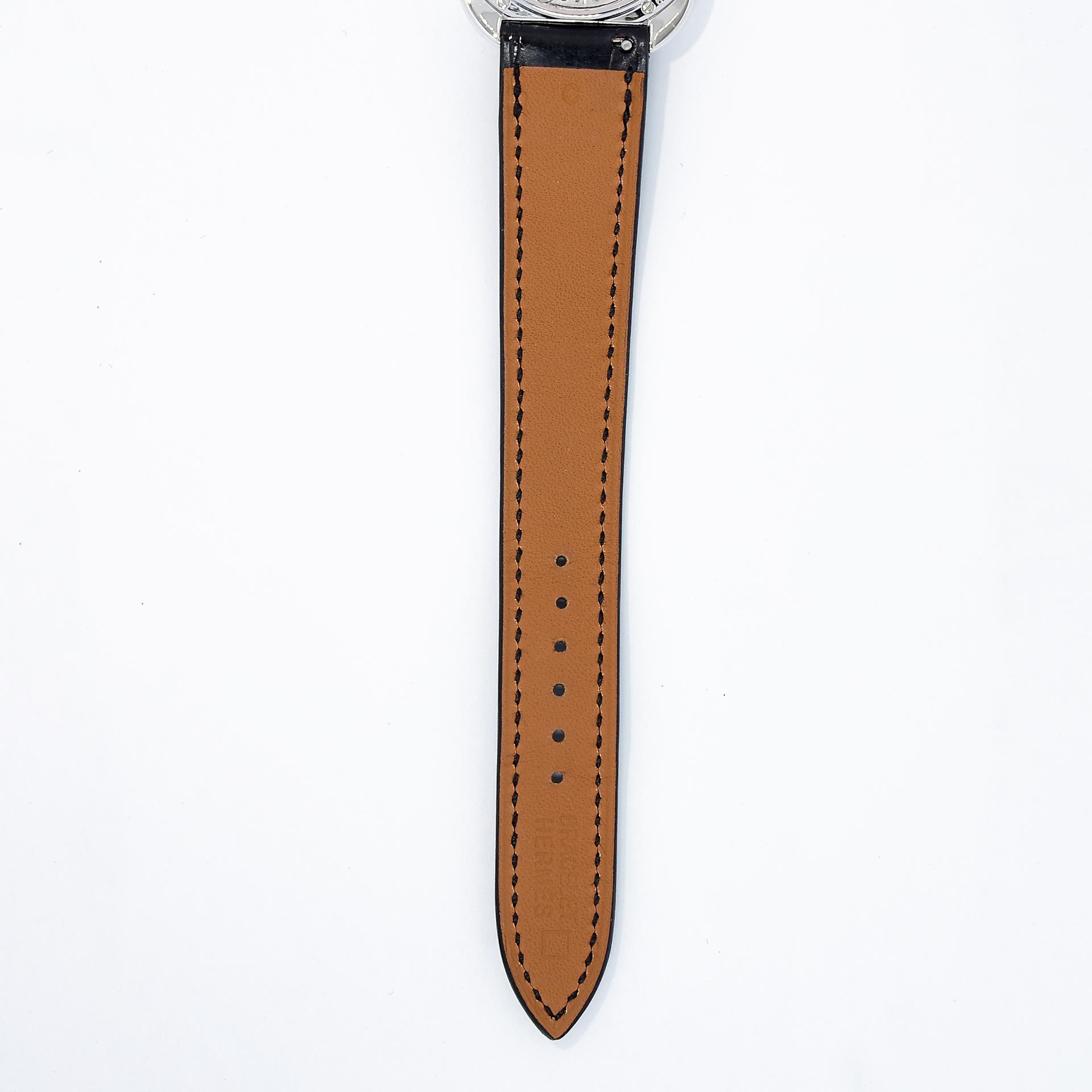 Excellent ( Rank SA ) HERMÈS Arceau Ecuyere Watch 34mm Black (89) Alligator Diamond C (2018) - 7