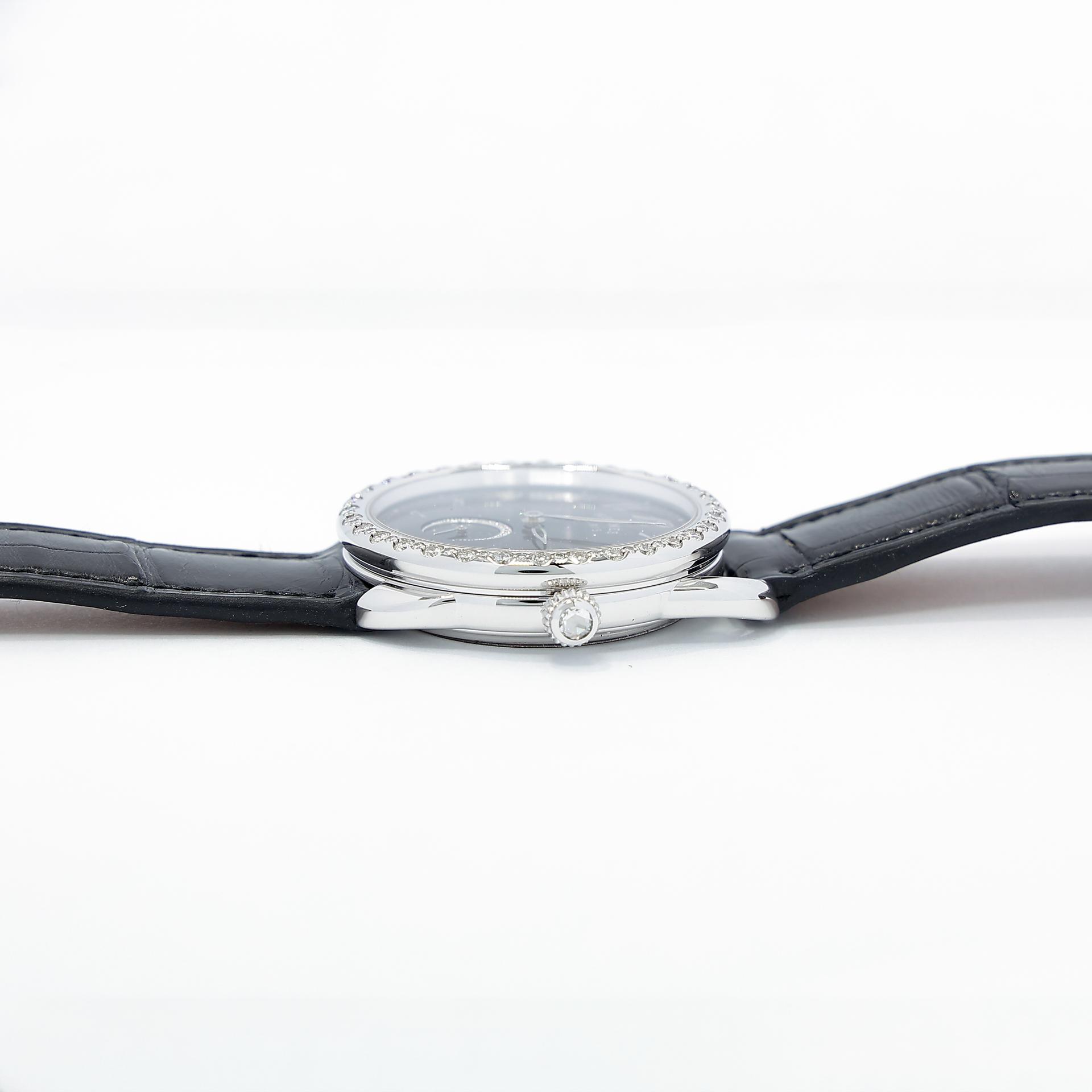 Excellent ( Rank SA ) HERMÈS Arceau Ecuyere Watch 34mm Black (89) Alligator Diamond C (2018) - 9
