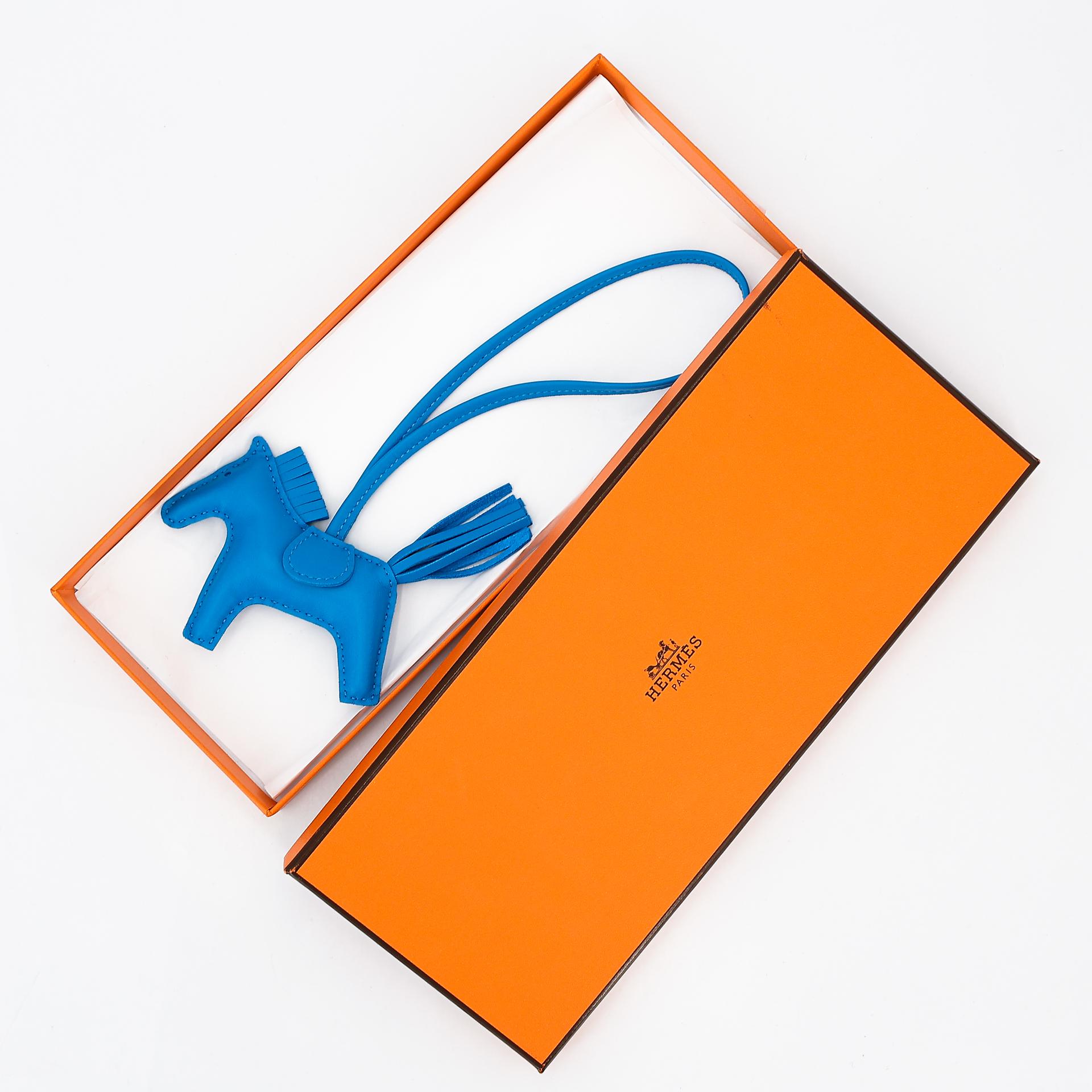ランク NS 未使用品 HERMÈS エルメス ロデオPM ブルーザンジバル (B3) アニョーミロ U刻印 - 8