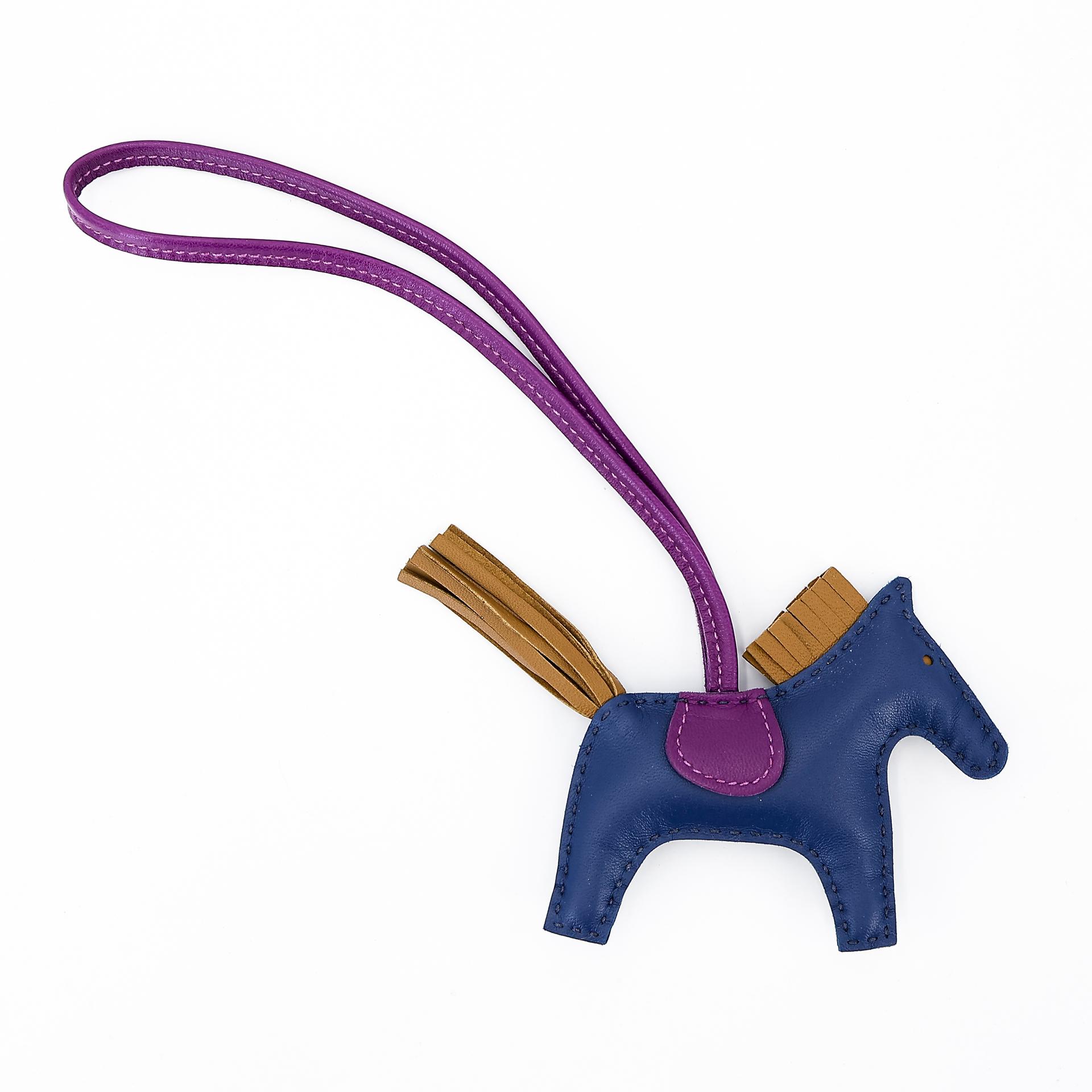 Unused ( Rank NS ) HERMÈS Rodeo PM Anemone (P9) Kraft (2H) Bleu Saphir (73) Agneau D (2019) - 4