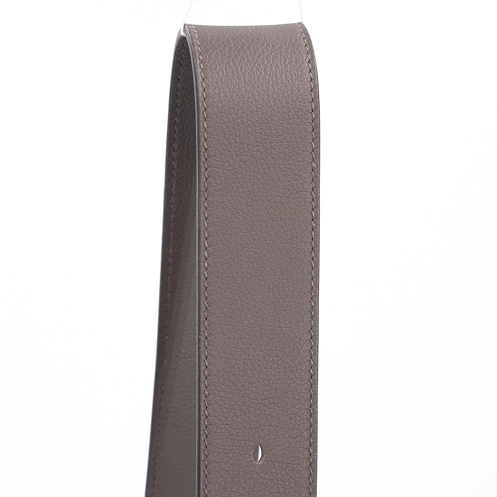 Very Good ( Rank A) HERMÈS Flash Messenger 28 Etain (8F) Evercolor Palladium hardware Z (2021) - 3