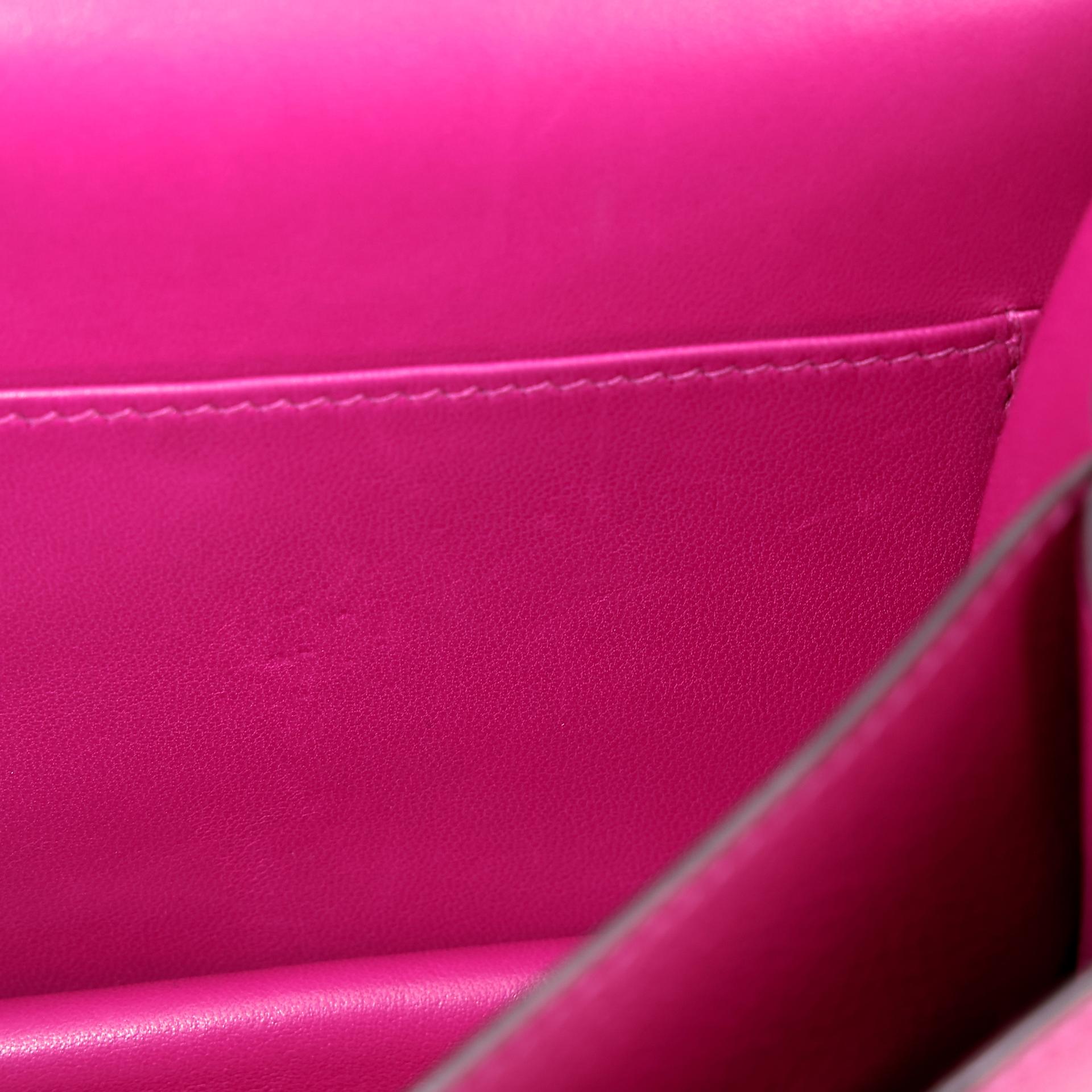 Very Good ( Rank A) HERMÈS Constance Mini Rose Purple (L3) Evercolor Palladium hardware A (2017) - 17